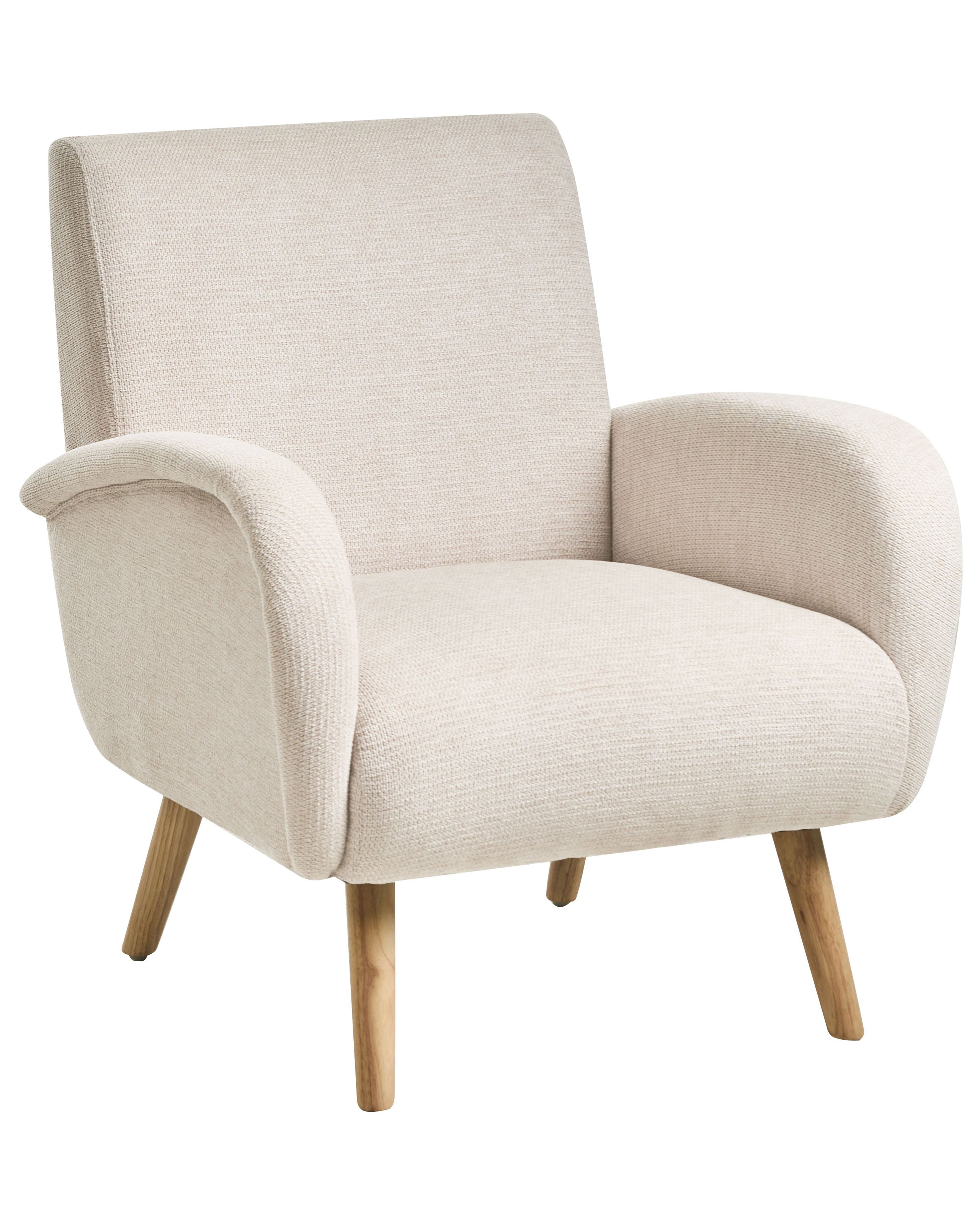 WAVERDEN Fabric Armchair - Beige