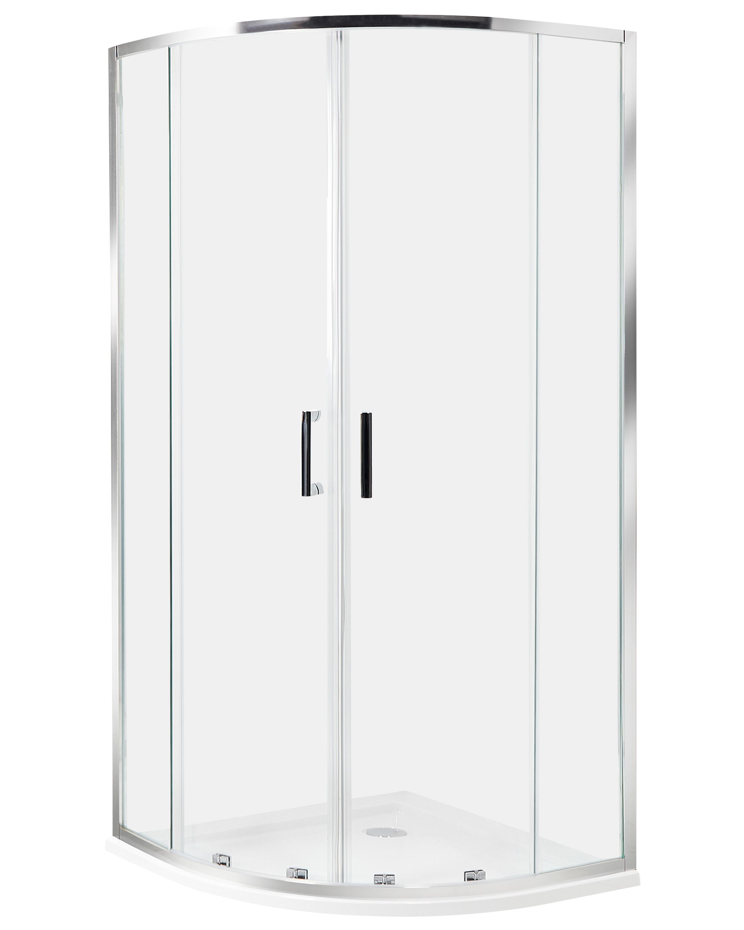 Shower Enclosure JUKATAN 90 x 90 x 185 cm Silver