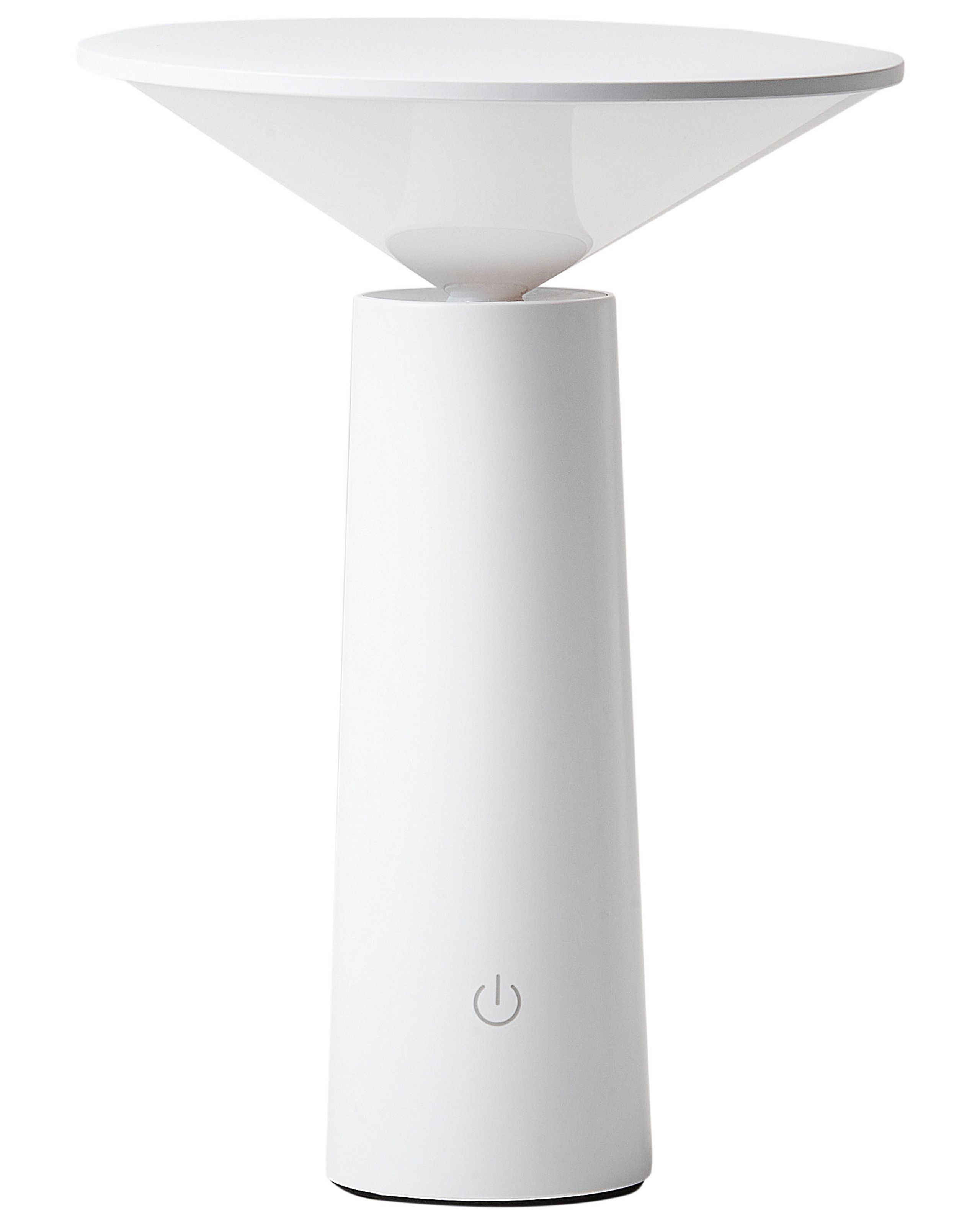 Wireless LED Table Lamp LEVIRA With Dimmer Metal White