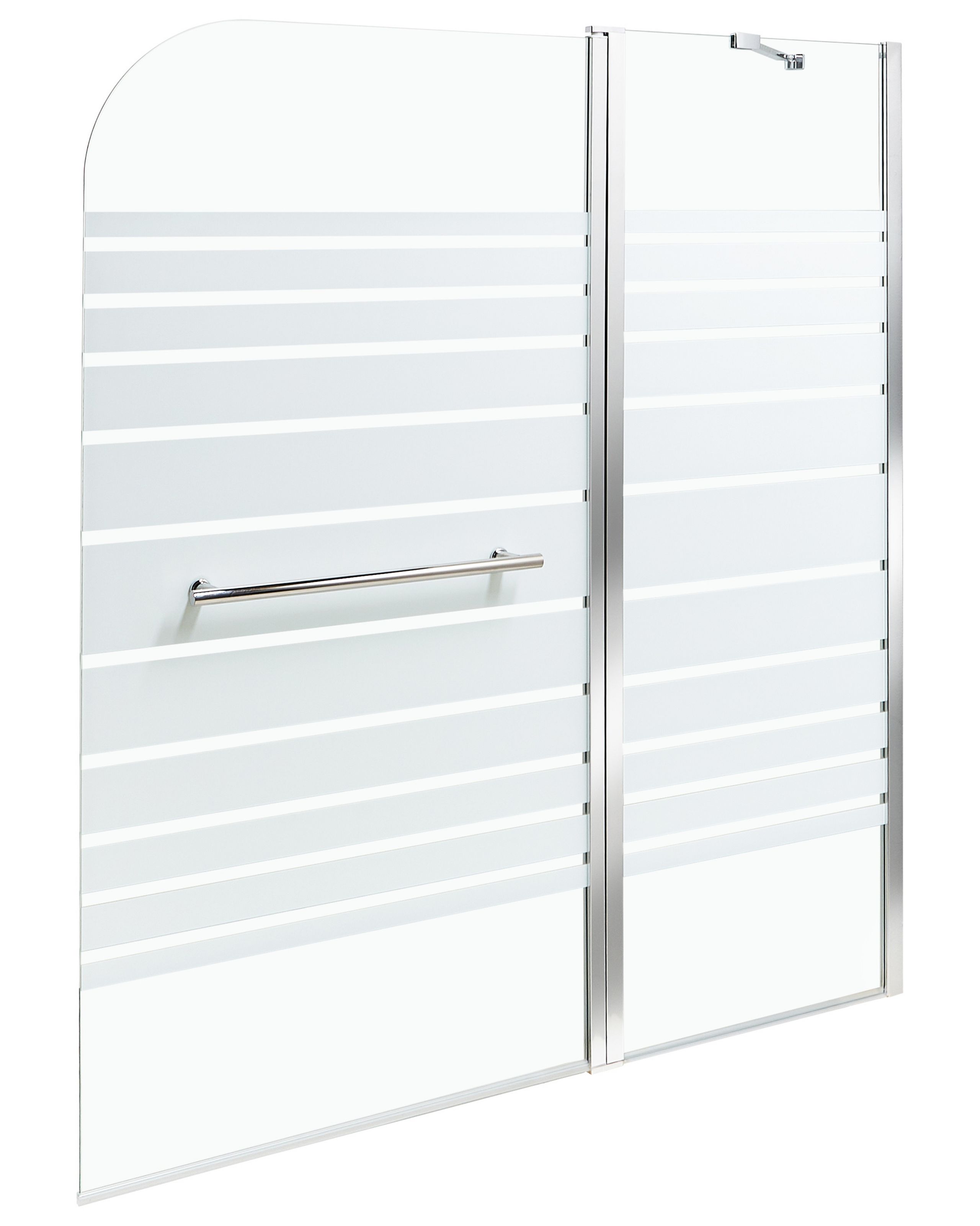 Shower Bath Screen TUAPI 140 x 120 cm Silver