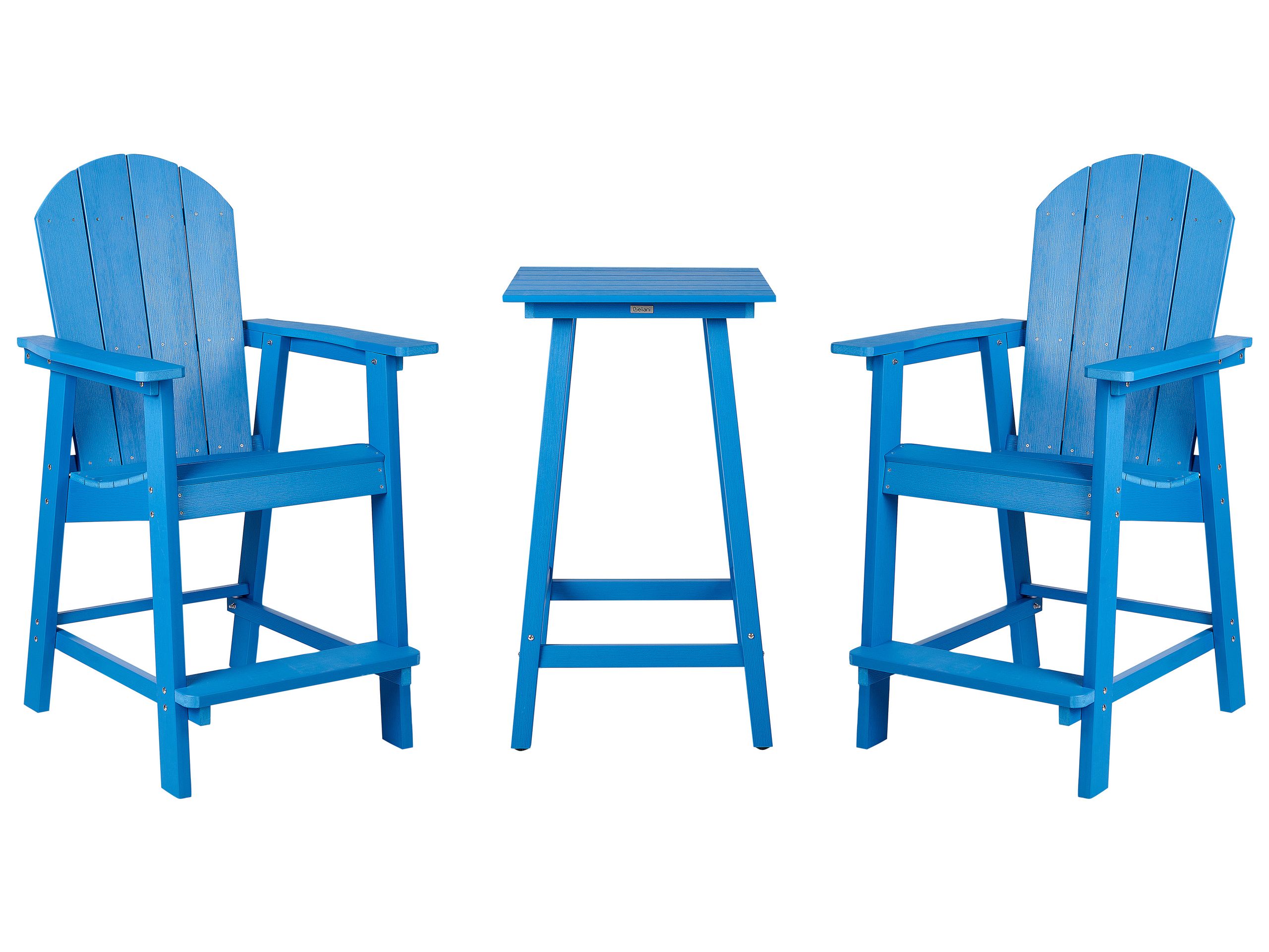 Bistro Set ADIRONDACK Blue