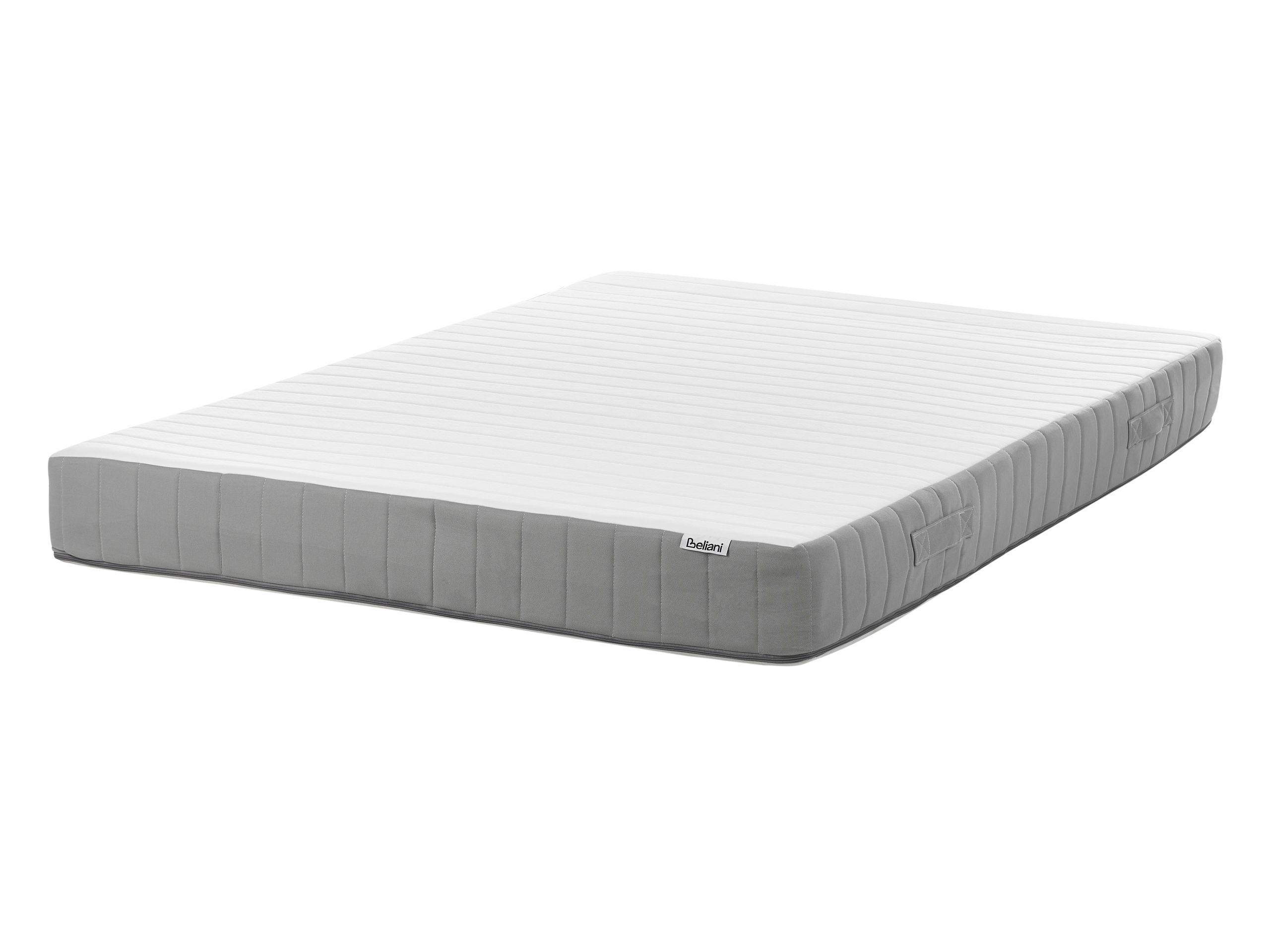 FUSHY Memory Foam Pocket Spring Mattress Firm 140 x 200cm EU Double - White with Grey