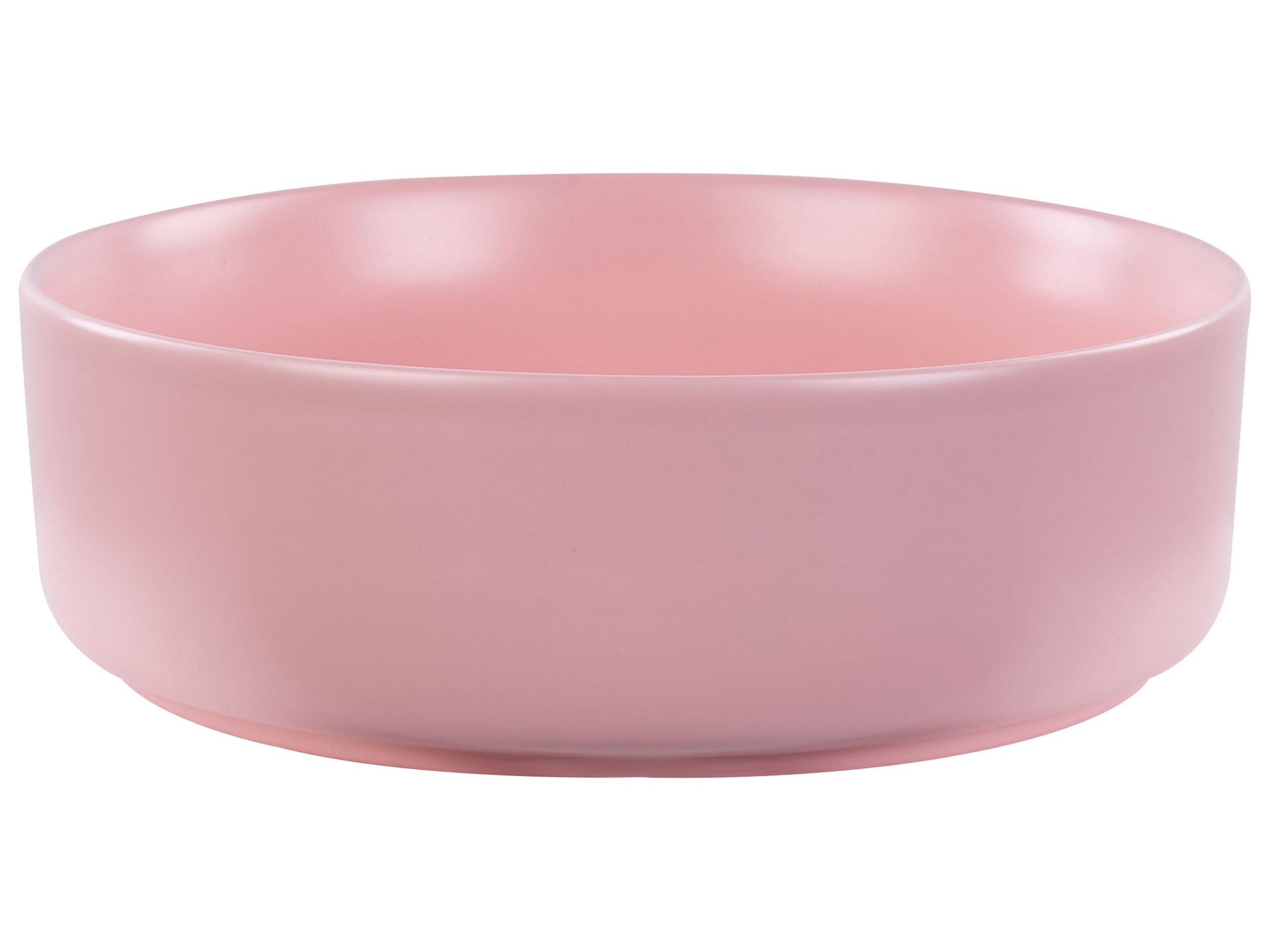Ceramic Countertop Basin Diameter 370 mm Pink GUDAR