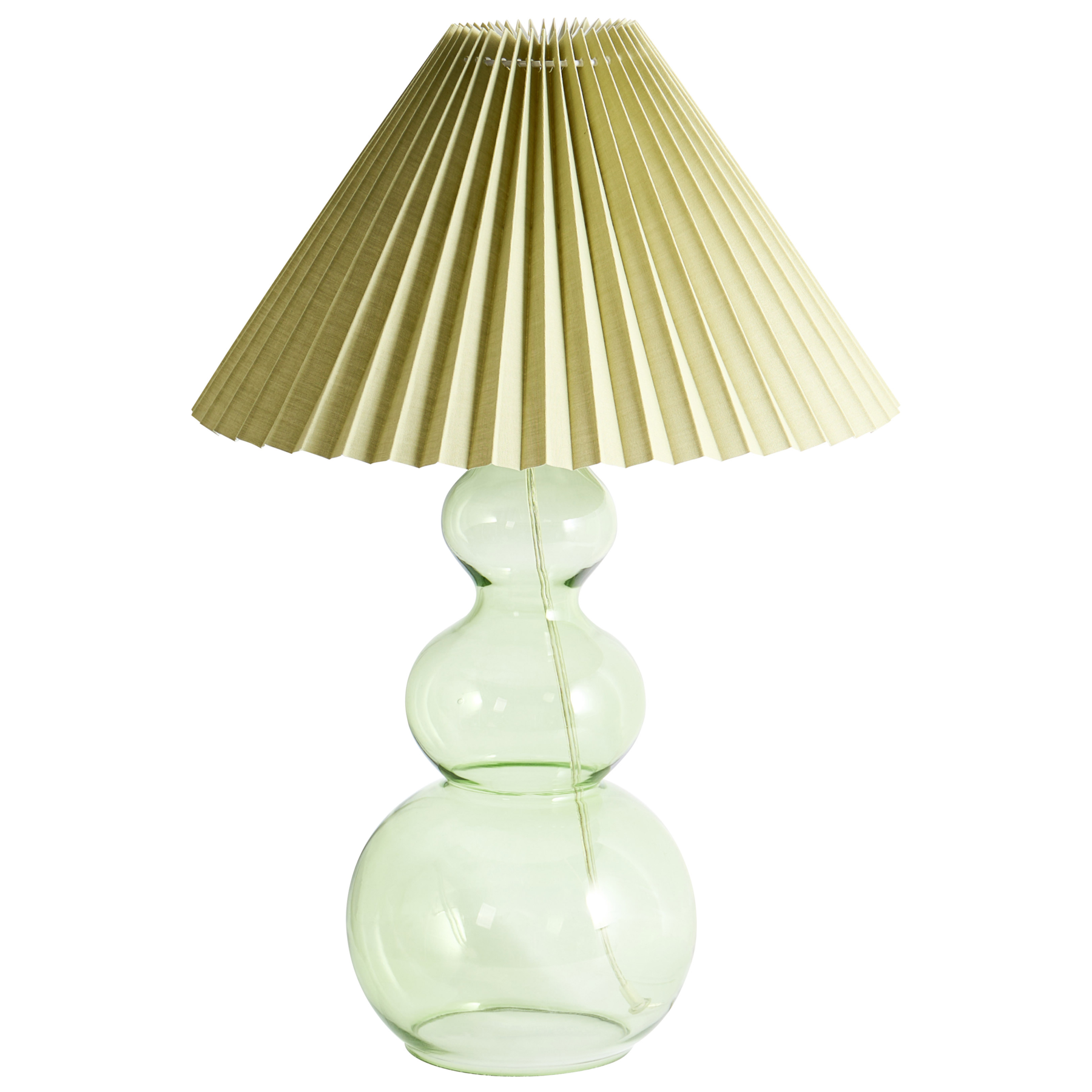 KERRAYNE Glass Table Lamp - Green