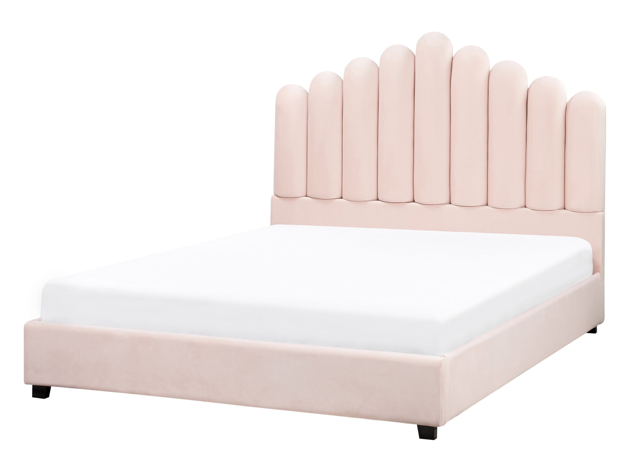 CINVENNES Waterbed Velvet 140 x 200 cm (EU Double) Pastel Pink