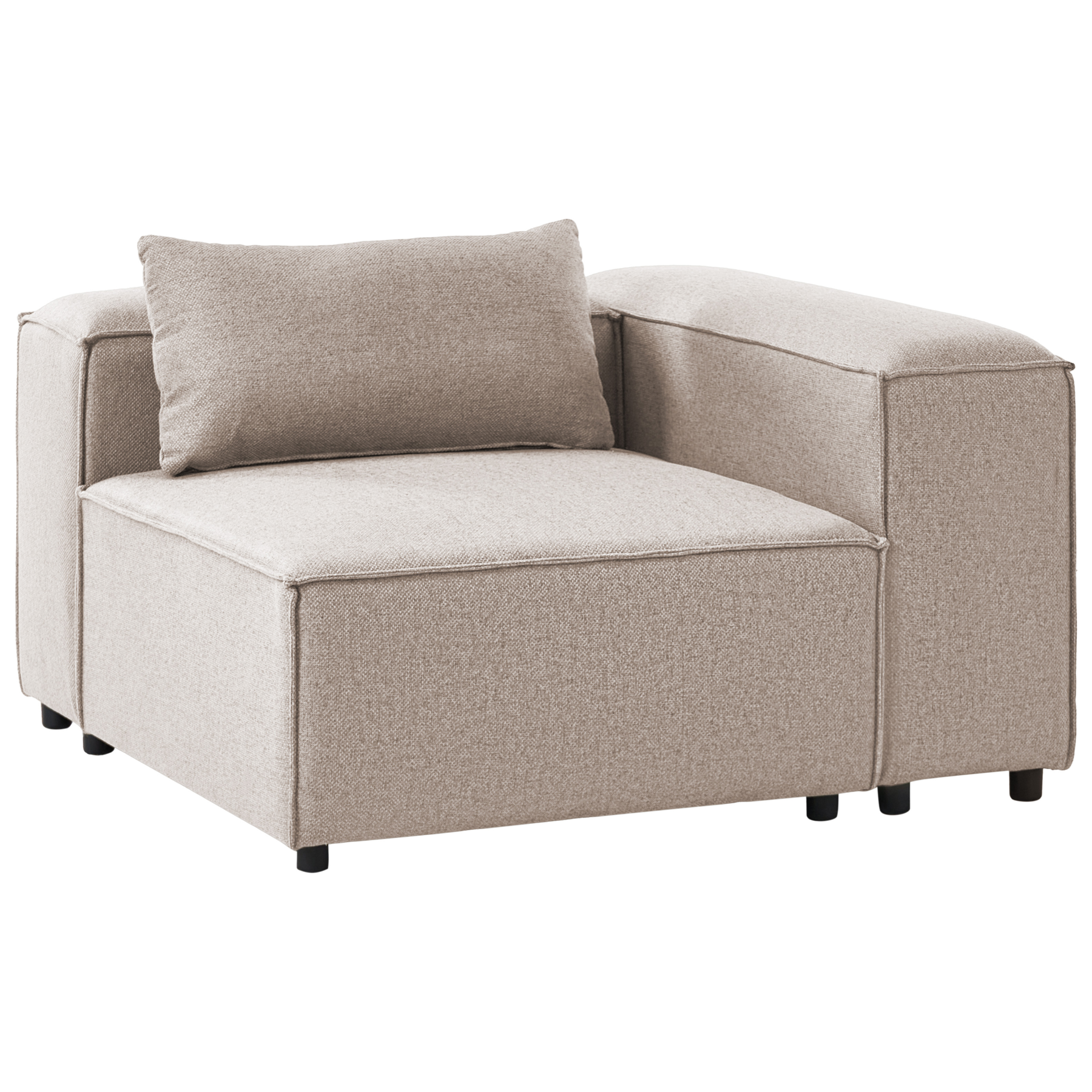 COMLEIGH Fabric Corner Seat - Light Brown