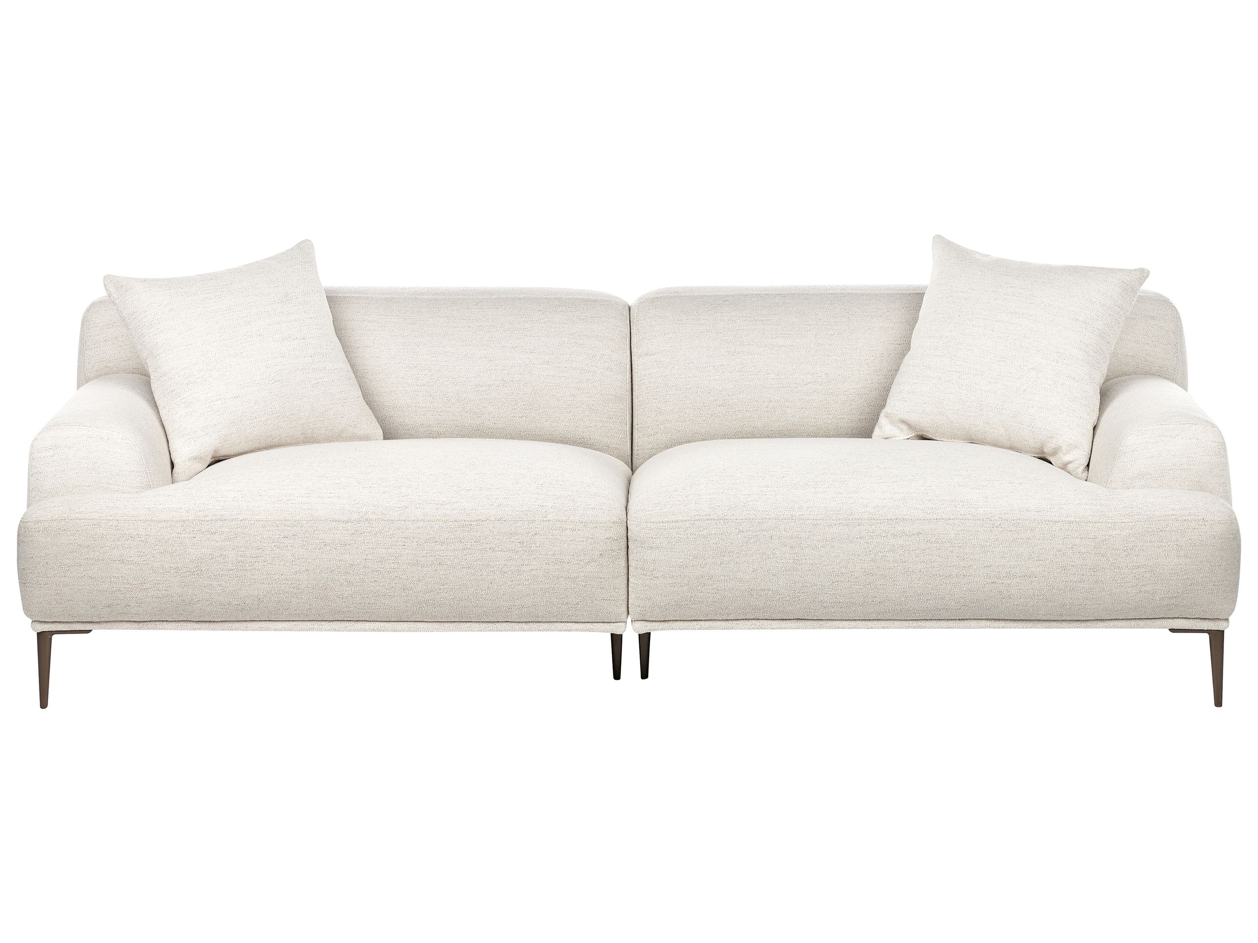BAZILO Fabric 3 Seater Sofa - Light Beige