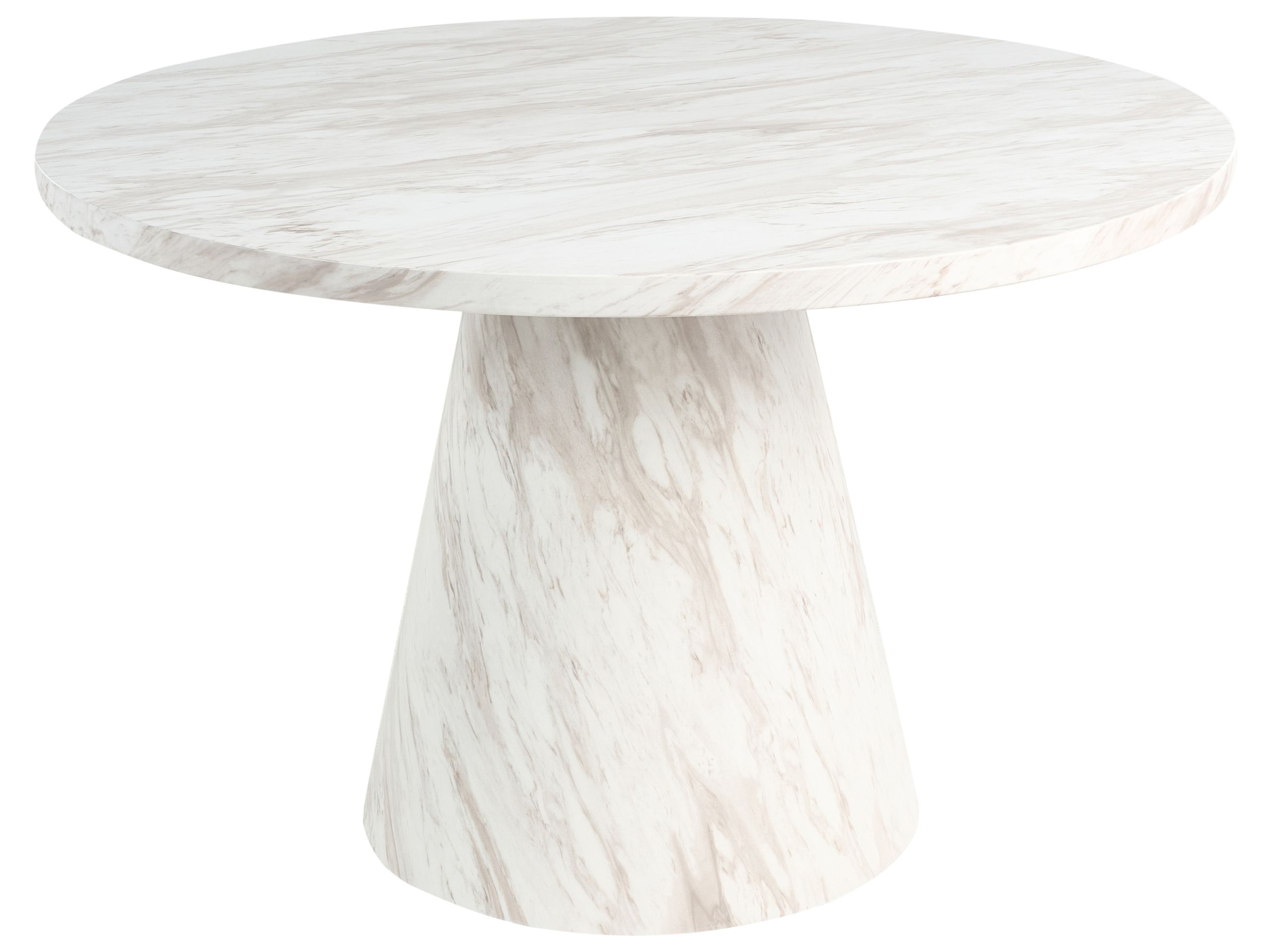 MEER Dining Table White Marble 120 cm 120 cm