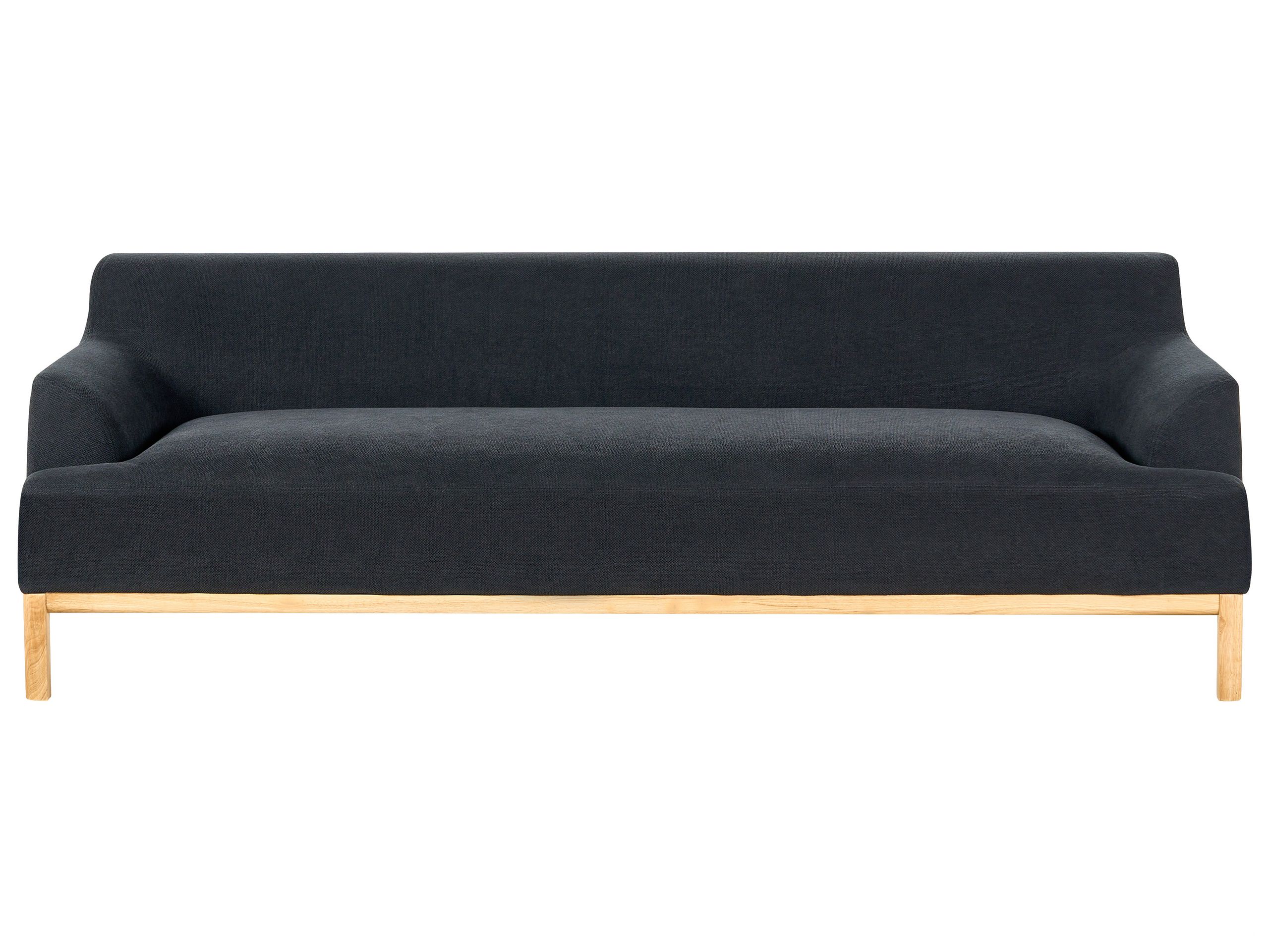 MARENZA Fabric 3 Seater Sofa - Black