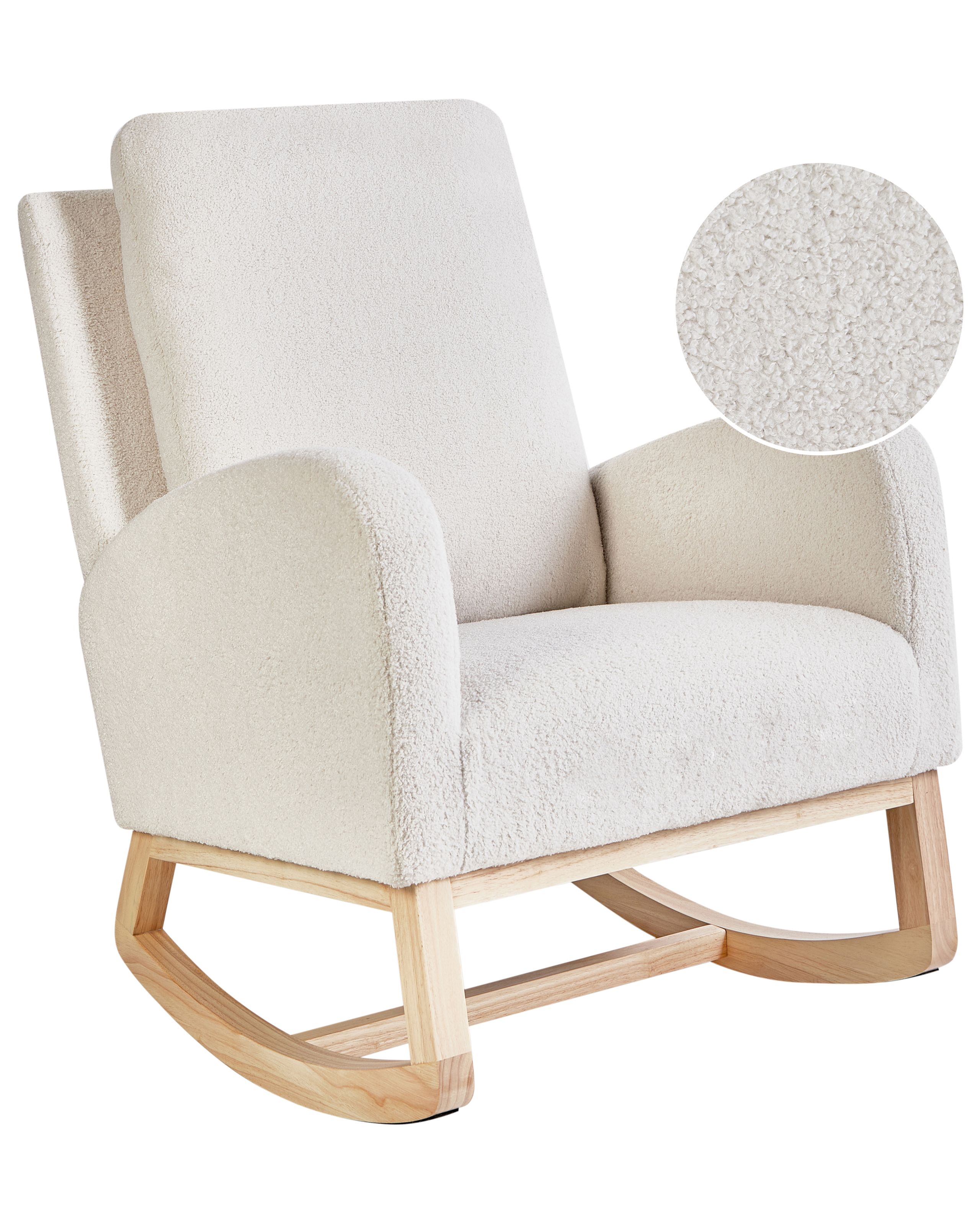 Rocking Chair ALSTA Boucle Off-White