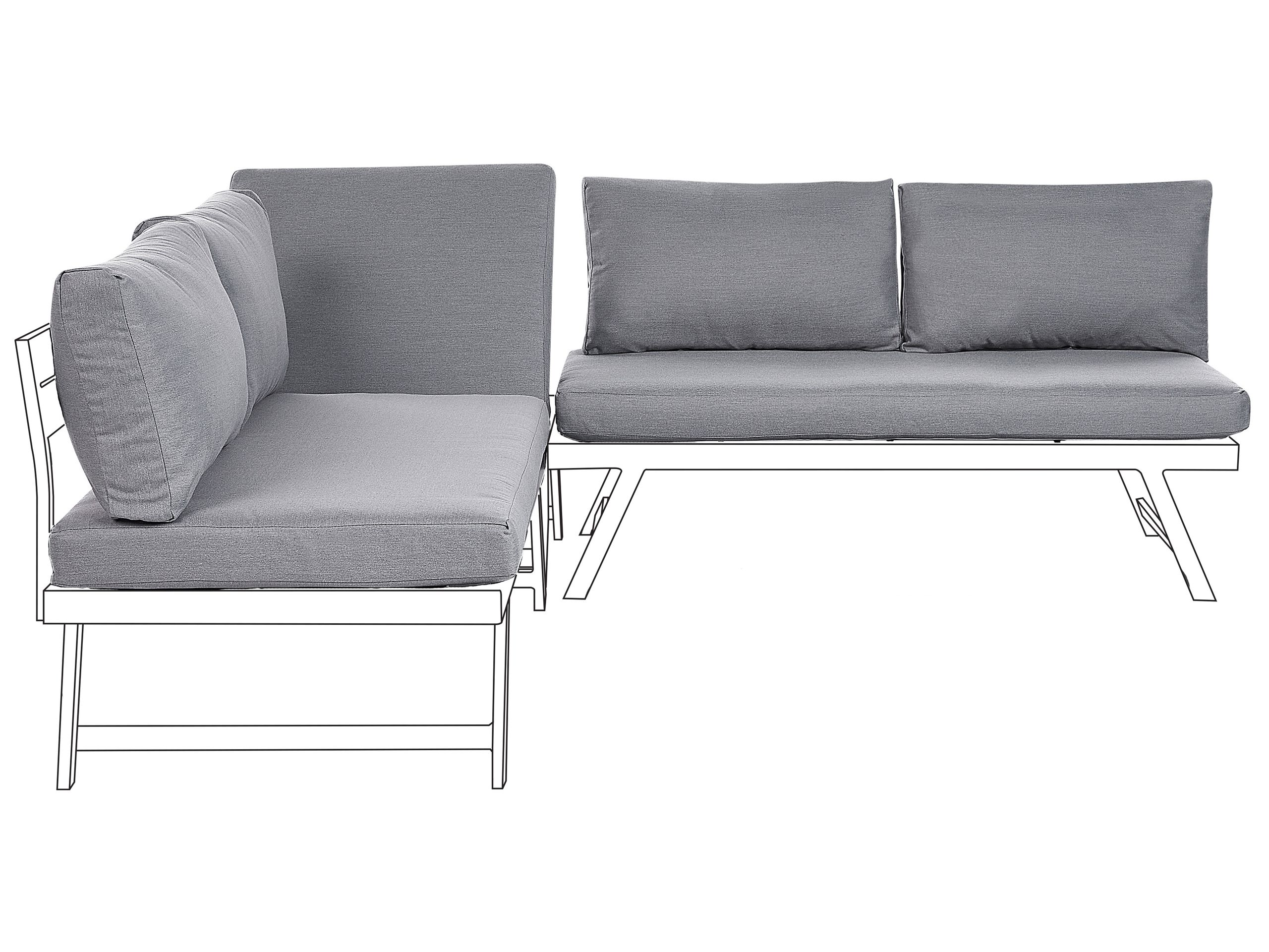 Outdoor Cushion Cover Set COCCORINO Dark Grey