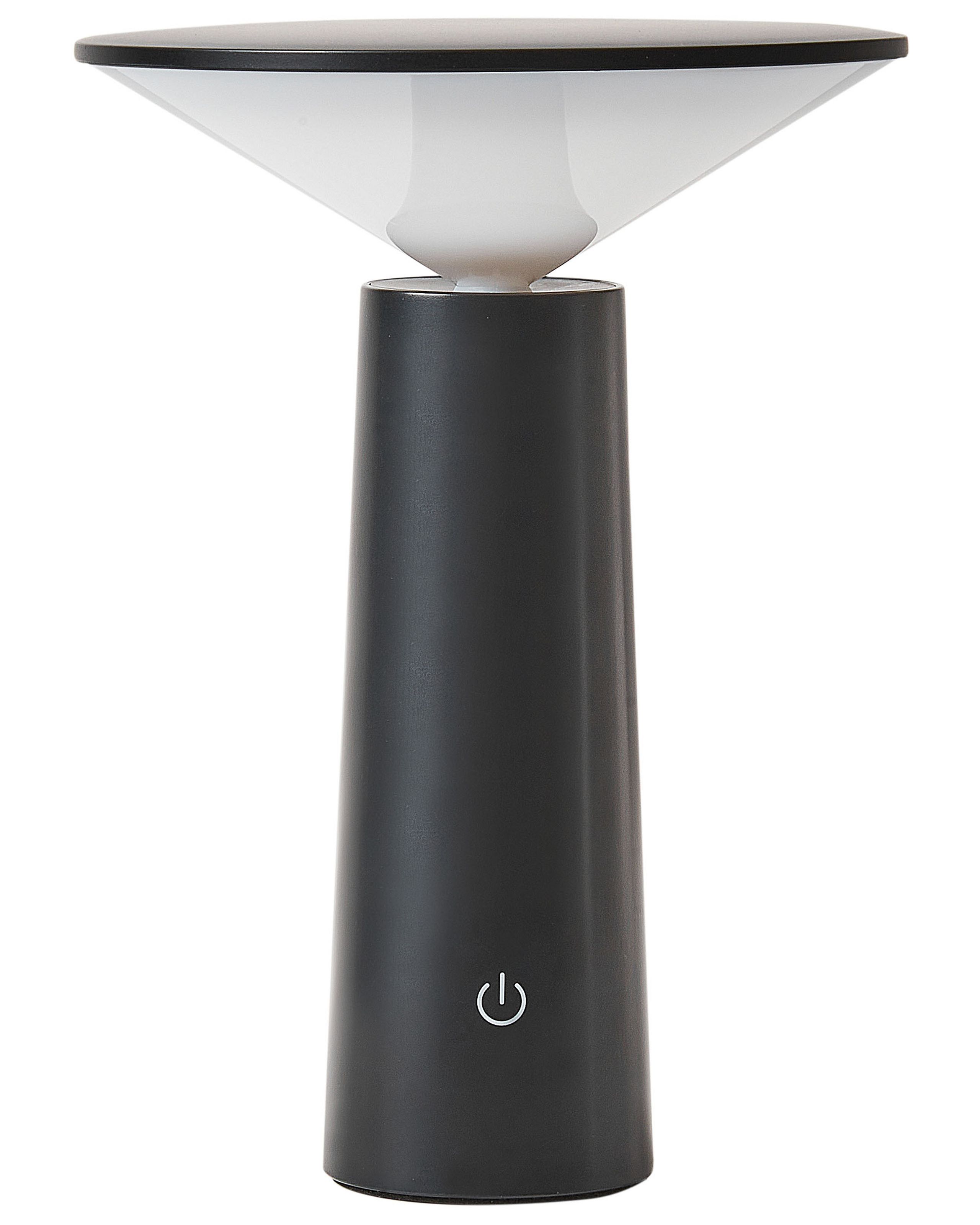 Wireless LED Table Lamp LEVIRA With Dimmer Metal Black