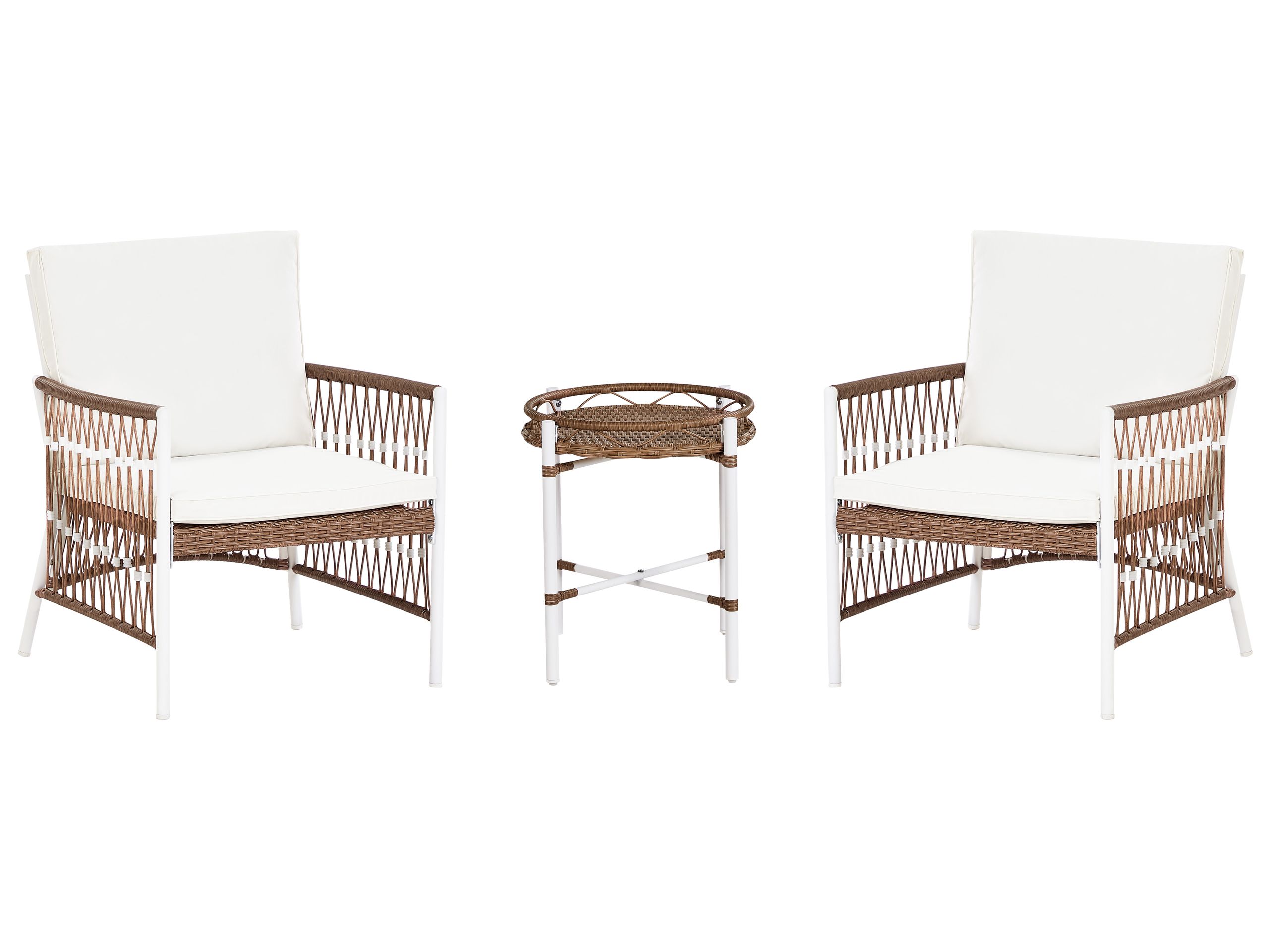 Bistro Set LEVICO Metal White