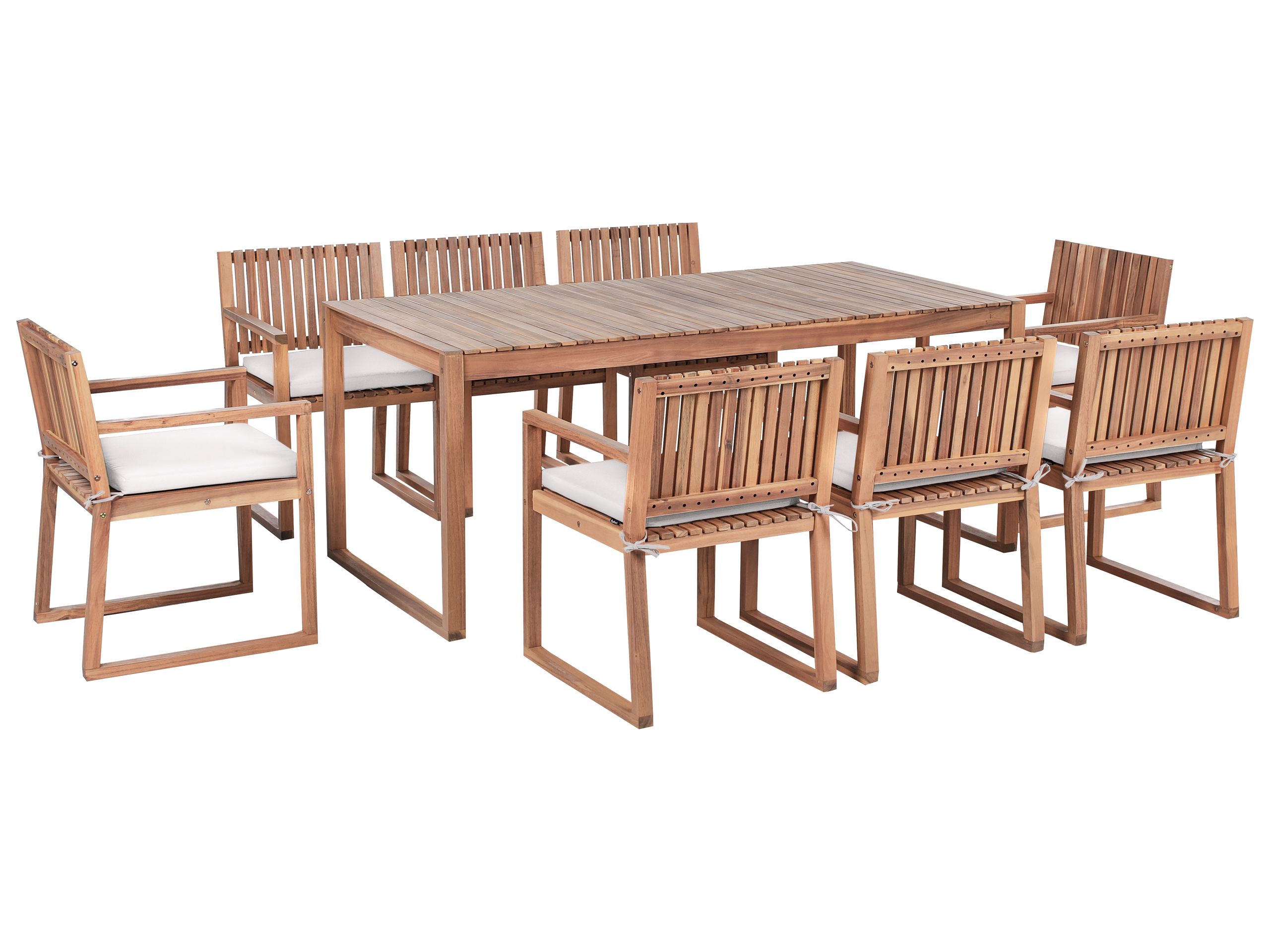 ARBOR 8 Seater Garden Dining Set with Cushions - Taupe
