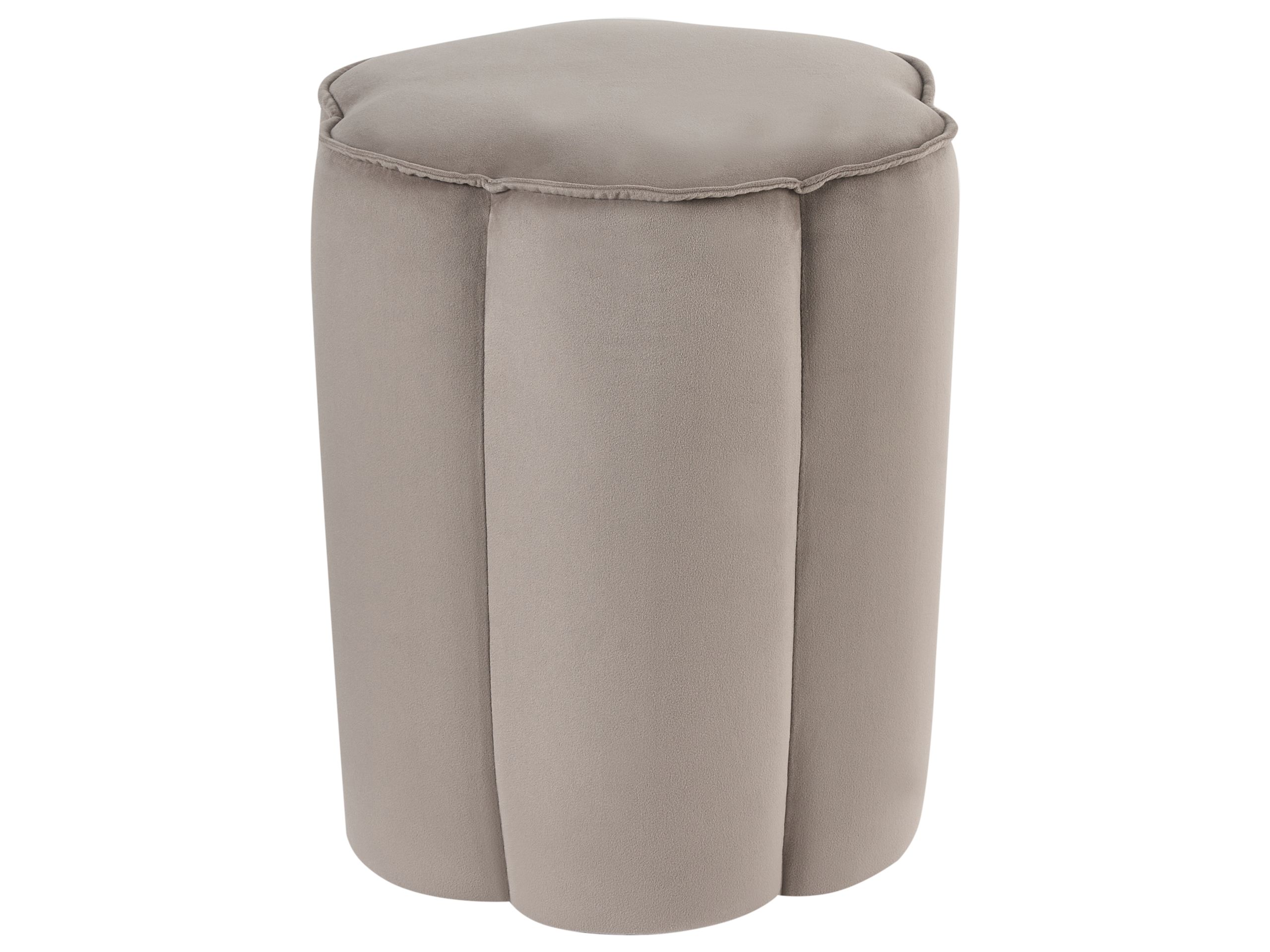 TAPNEP Velvet Pouffe Taupe