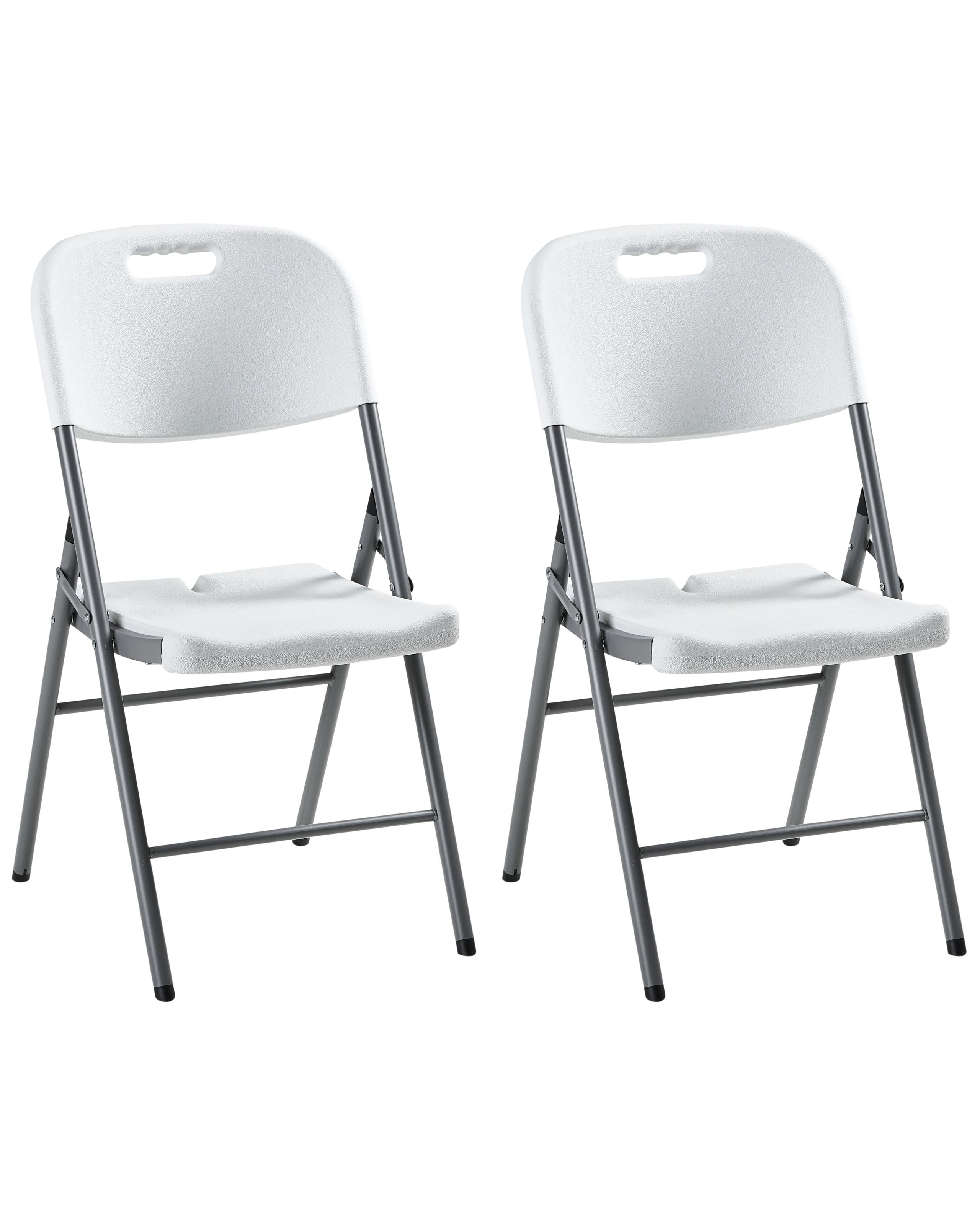 FARNMERE Set of 2 Garden Chairs - White