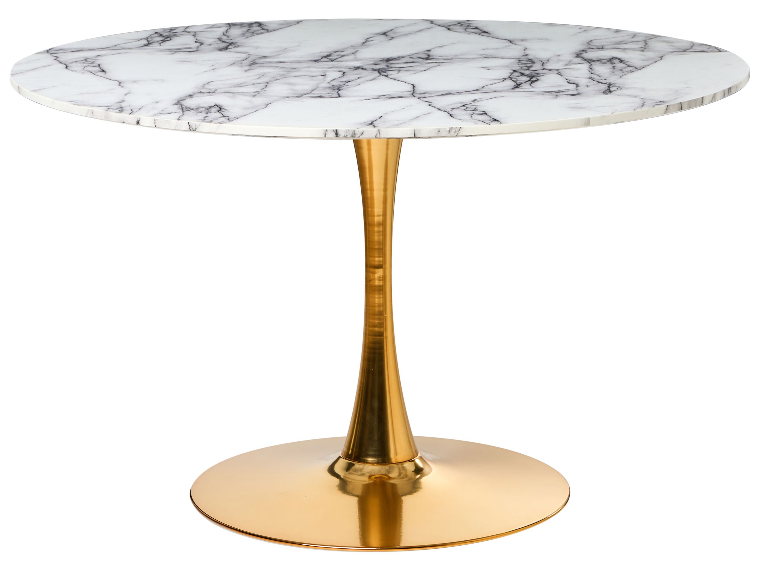 GRAVENHURST Round Dining Table Marble - White