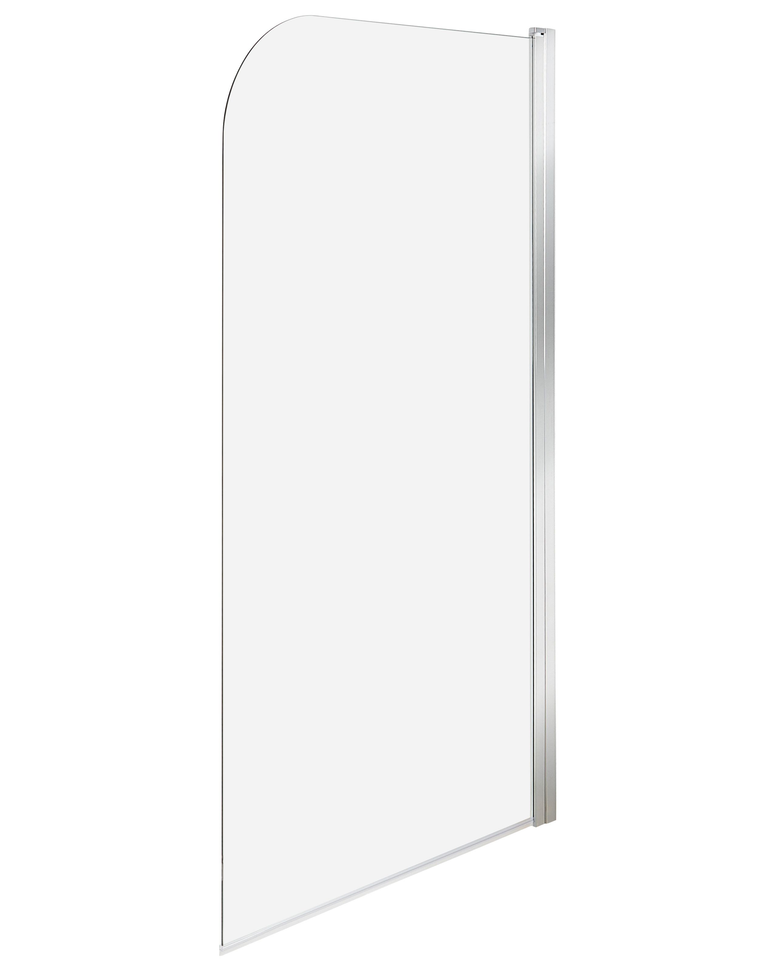 Shower Bath Screen LAPAN 140 x 70 cm Silver