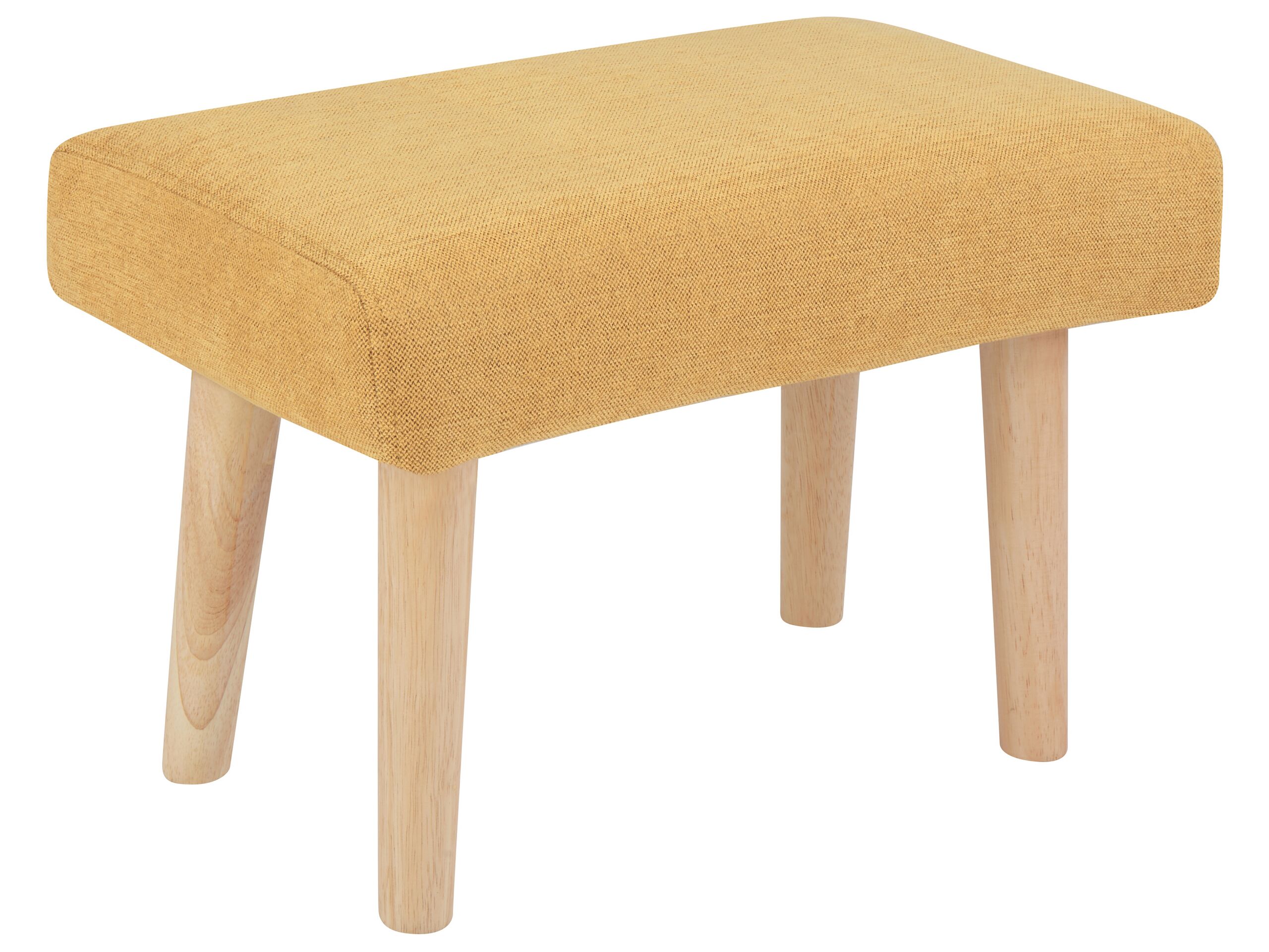 Fabric Footstool Yellow TAKOMA II