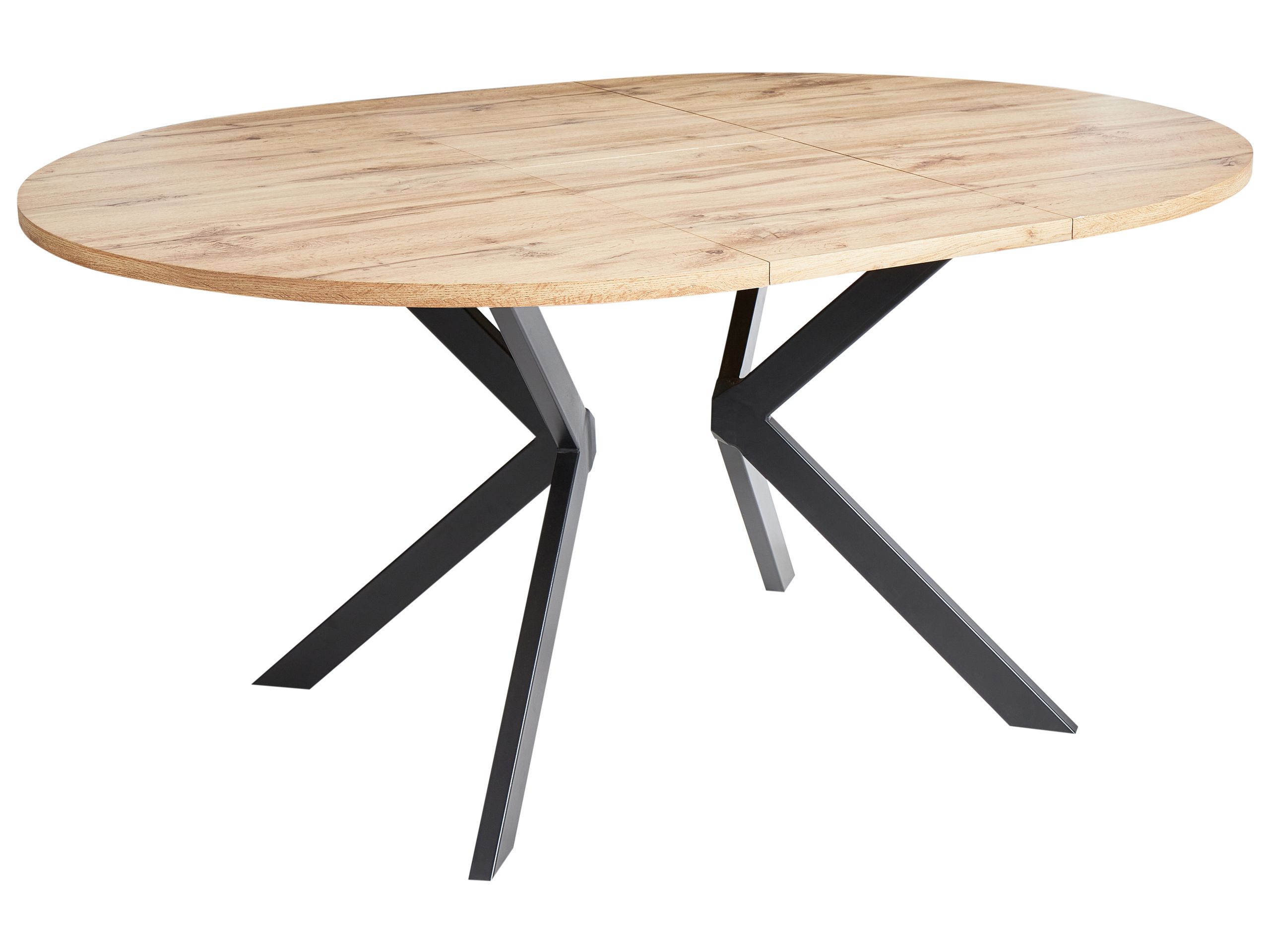 CAALER Extending Dining Table Light Brown 120/160 cm 120 cm