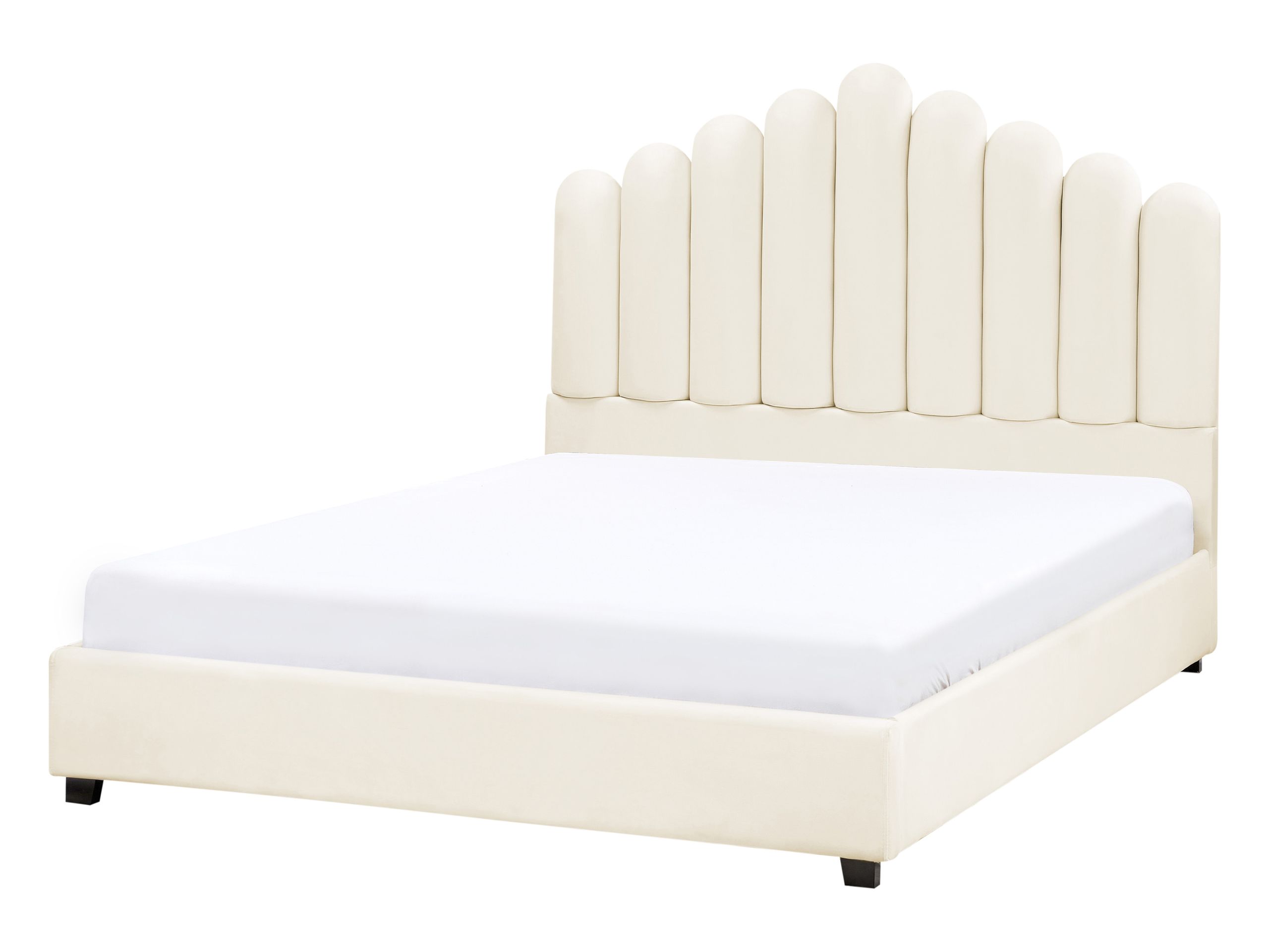 CINVENNES Waterbed Velvet 140 x 200 cm (EU Double) Off-White