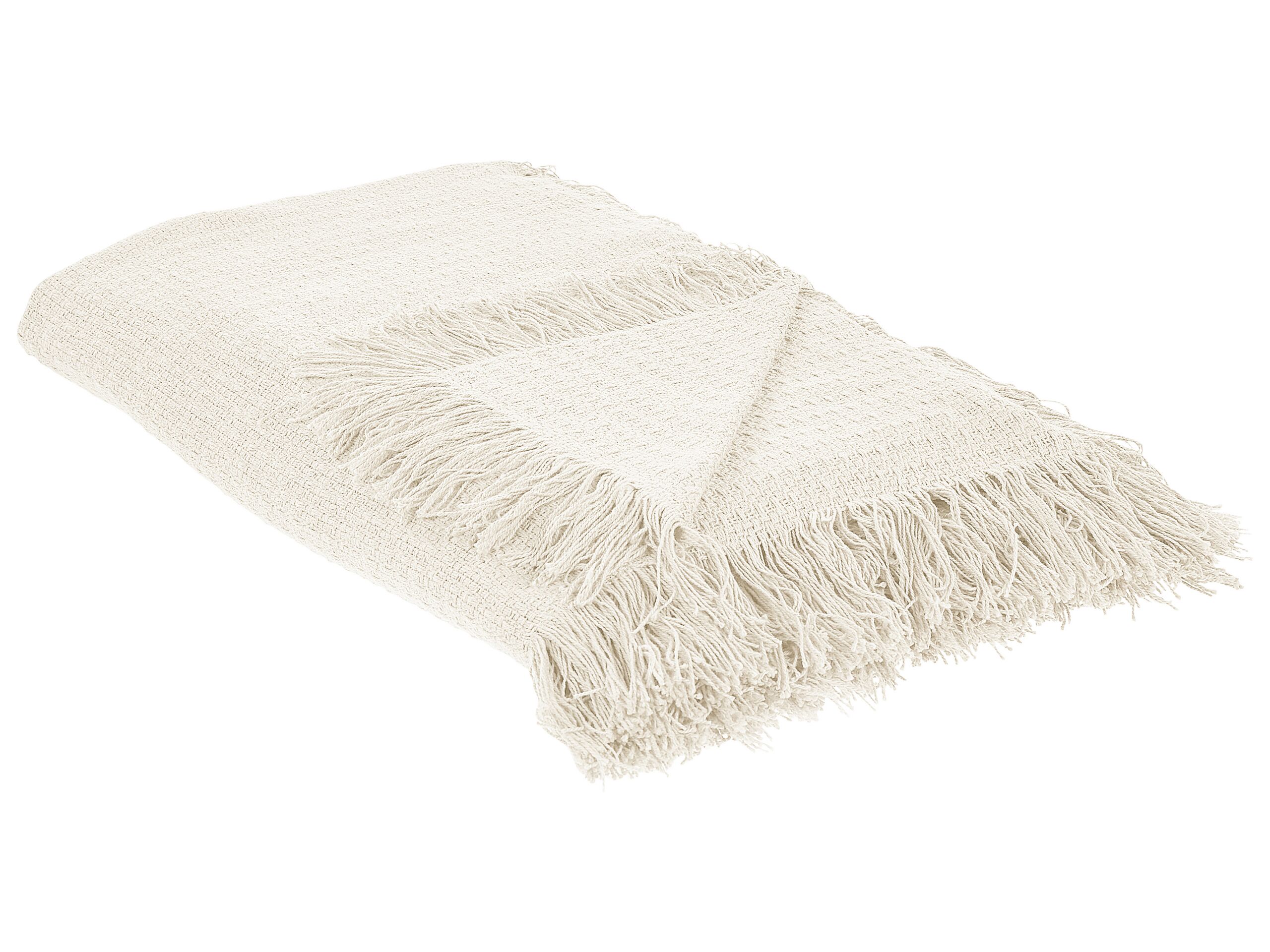 Bedspread YERBENT Cotton 220 x 240 cm Off-White