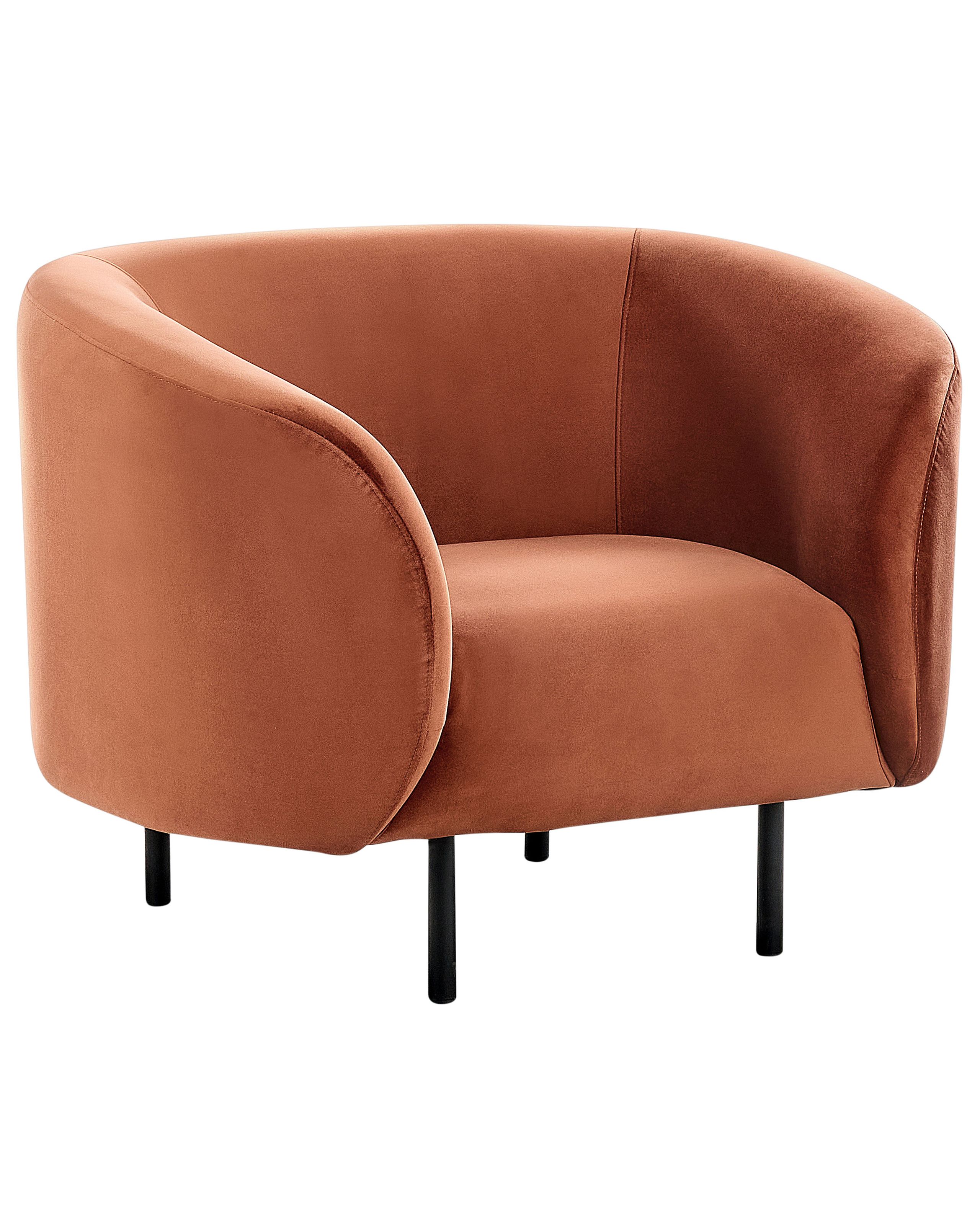 Armchair LOEN Velvet Orange