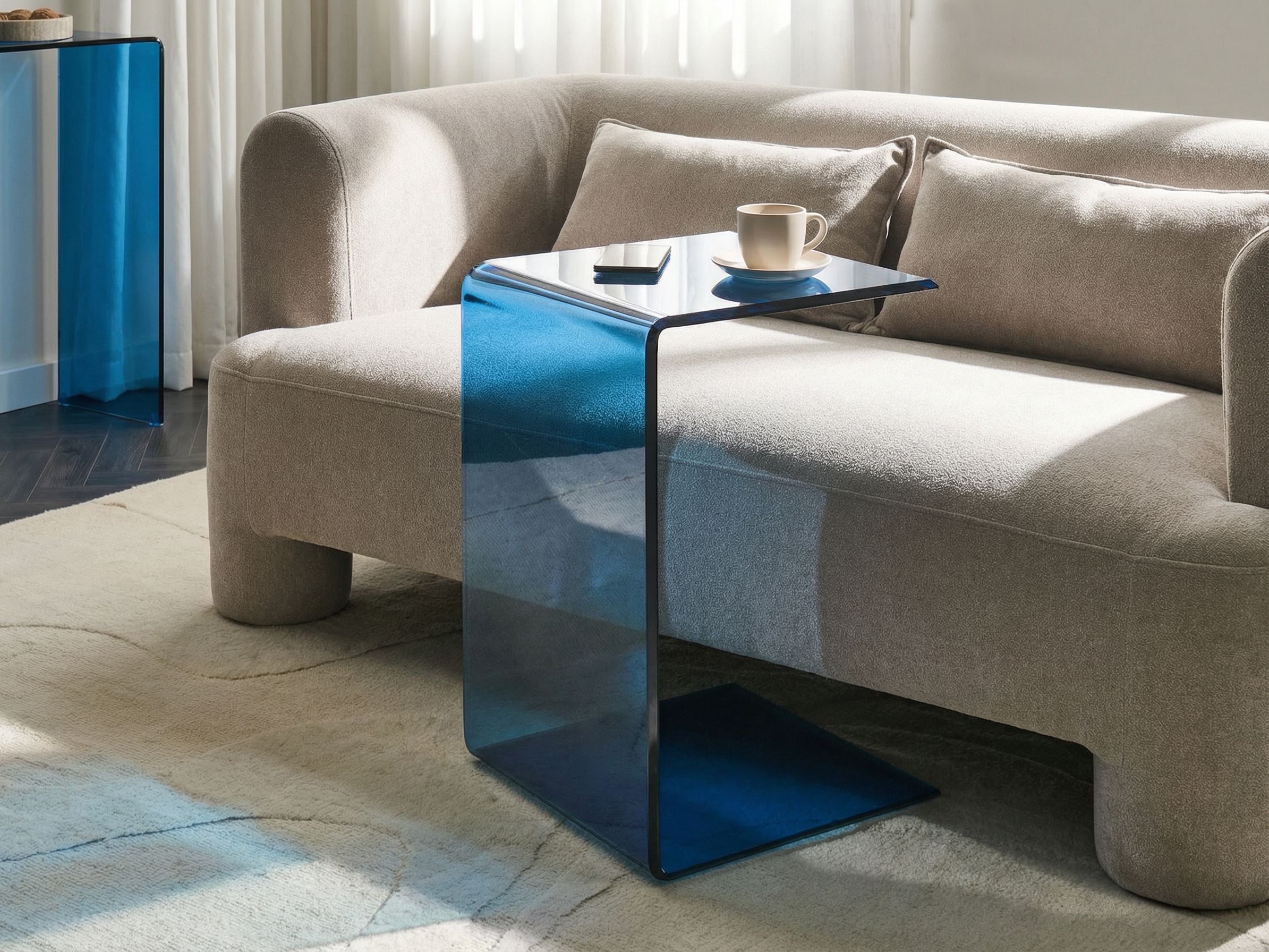 CROMDON Side Table - Blue