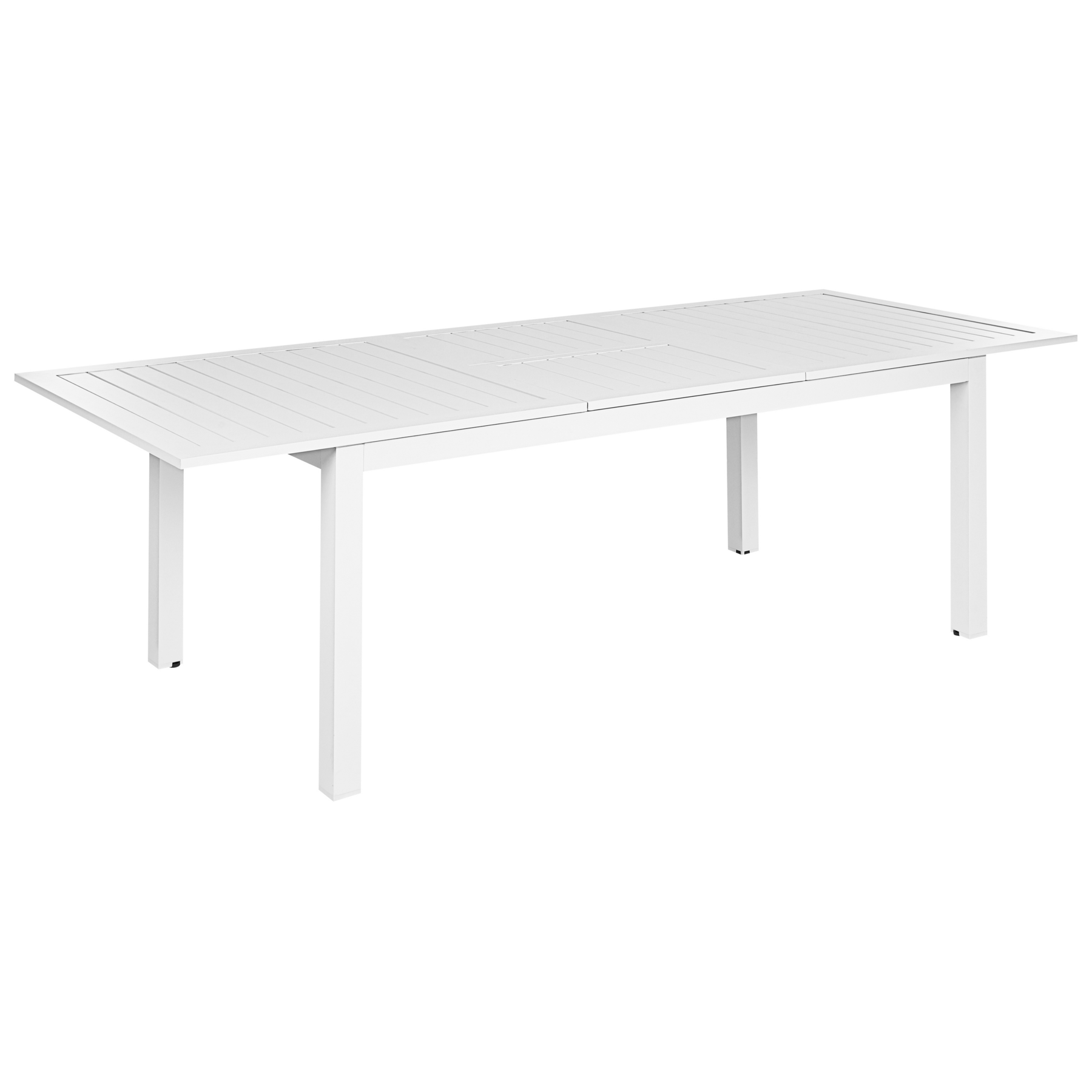 PELVARON Metal Garden Dining Table - White