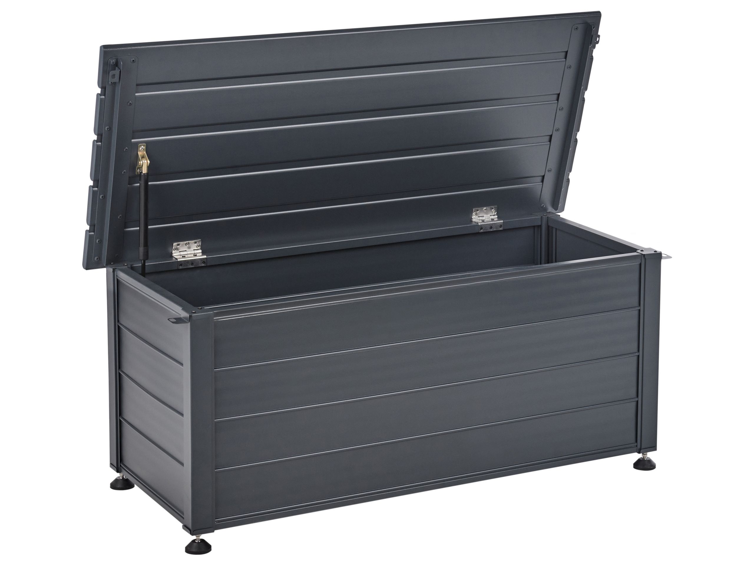 Storage Box CAMPALTO Metal 113 cm 50 cm Dark Grey