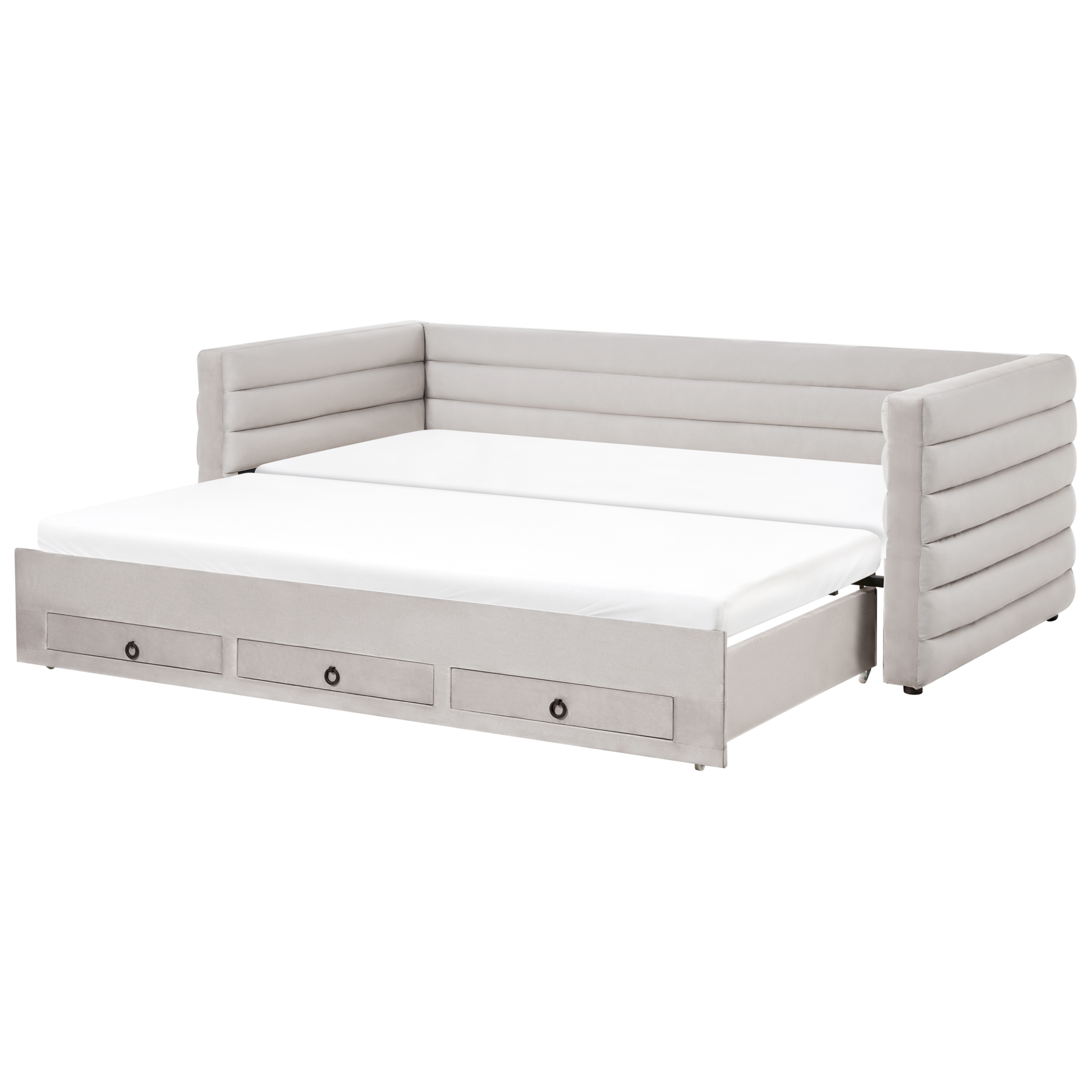 WESTHARA Velvet Daybed - Grey