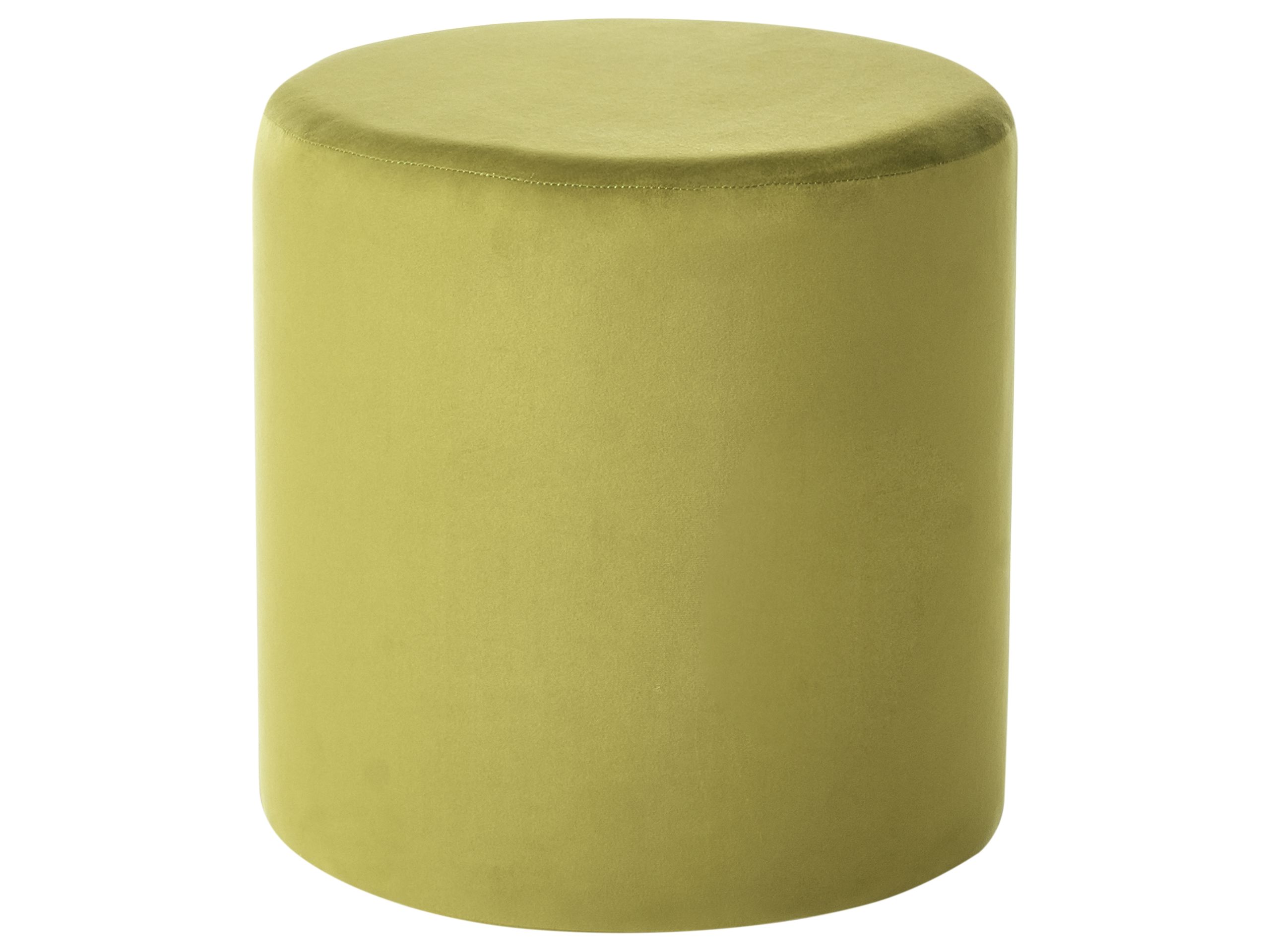 GRANSFORD Velvet Footstool - Olive Green
