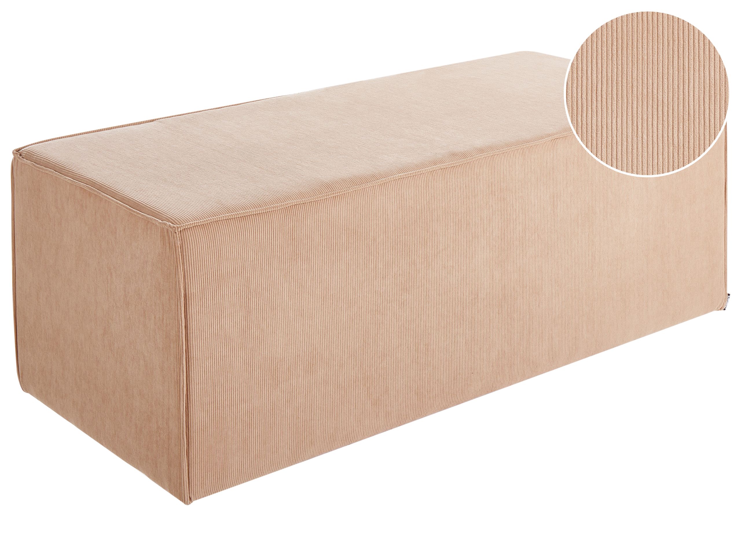 VIINTA Corduroy Pouffe Beige