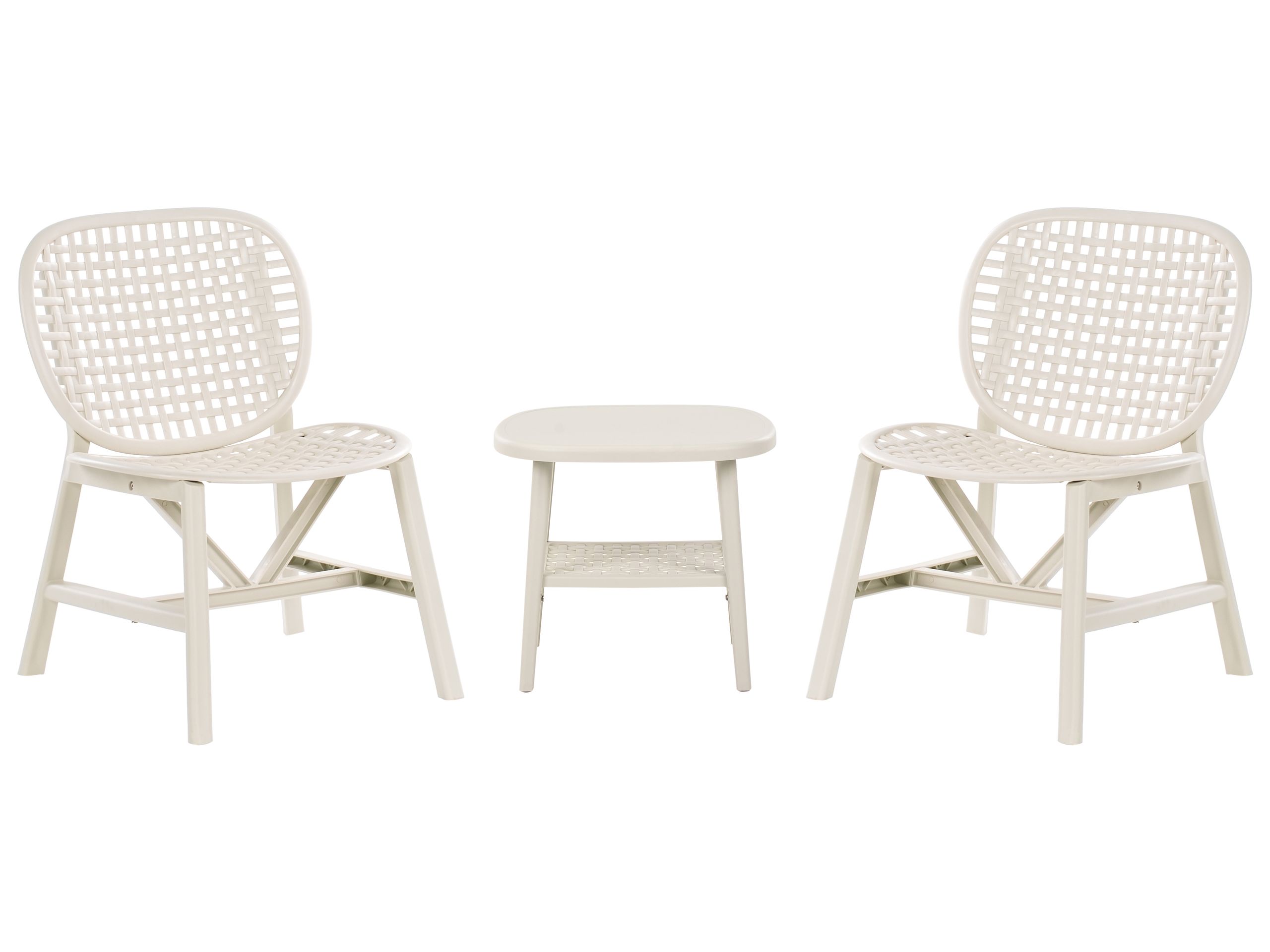 MOORHAVEN Garden Bistro Set - Off White
