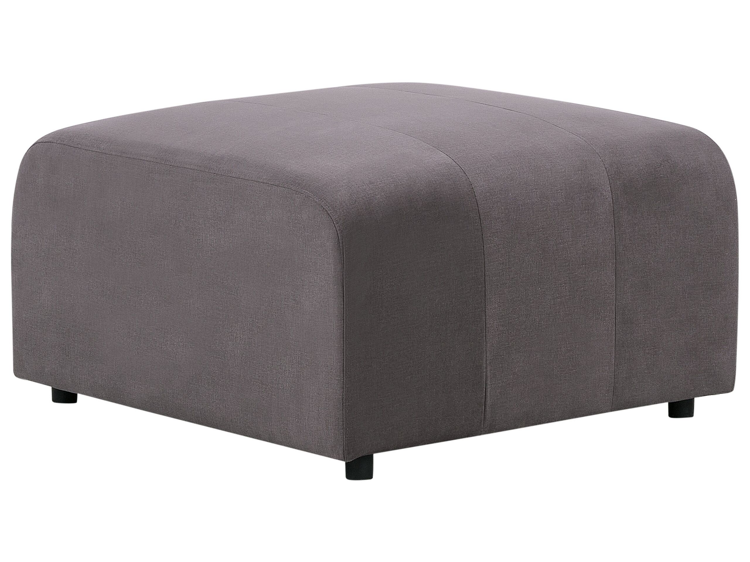 Ottoman FALSTERBO Velvet Dark Grey
