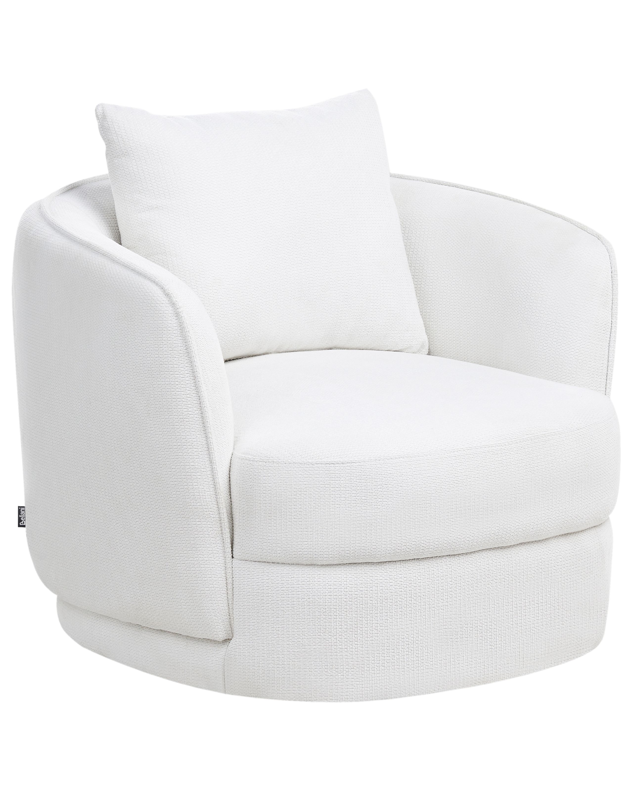 Swivel Armchair ANDALEN Off-White