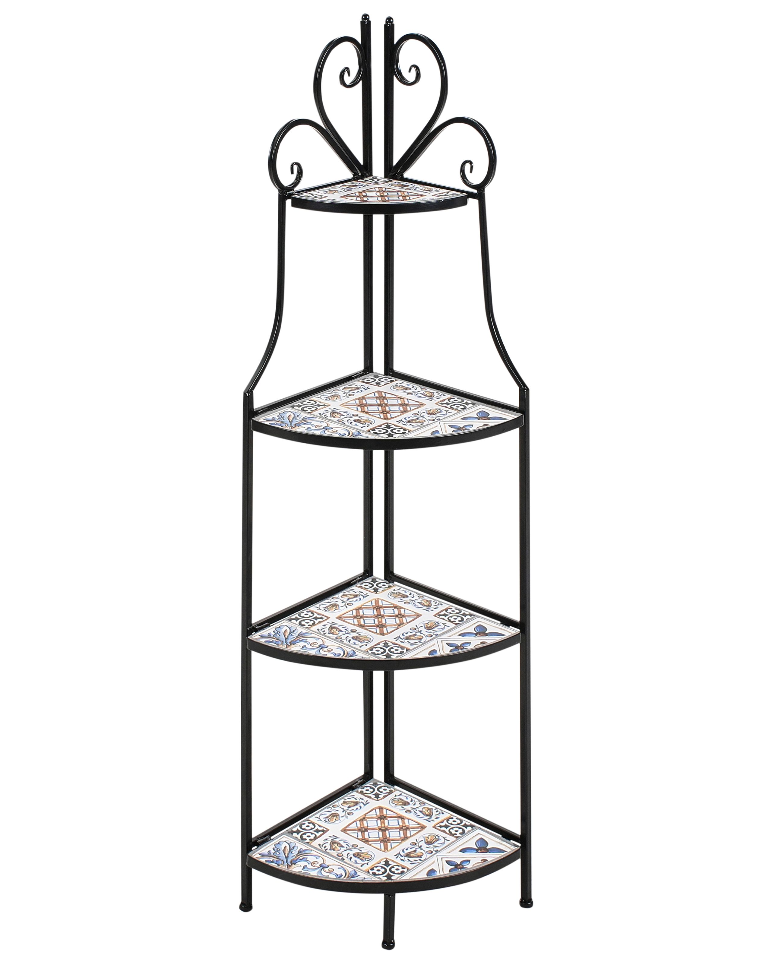 VAFARA Shelving Unit Metal 43 cm 32 cm Black
