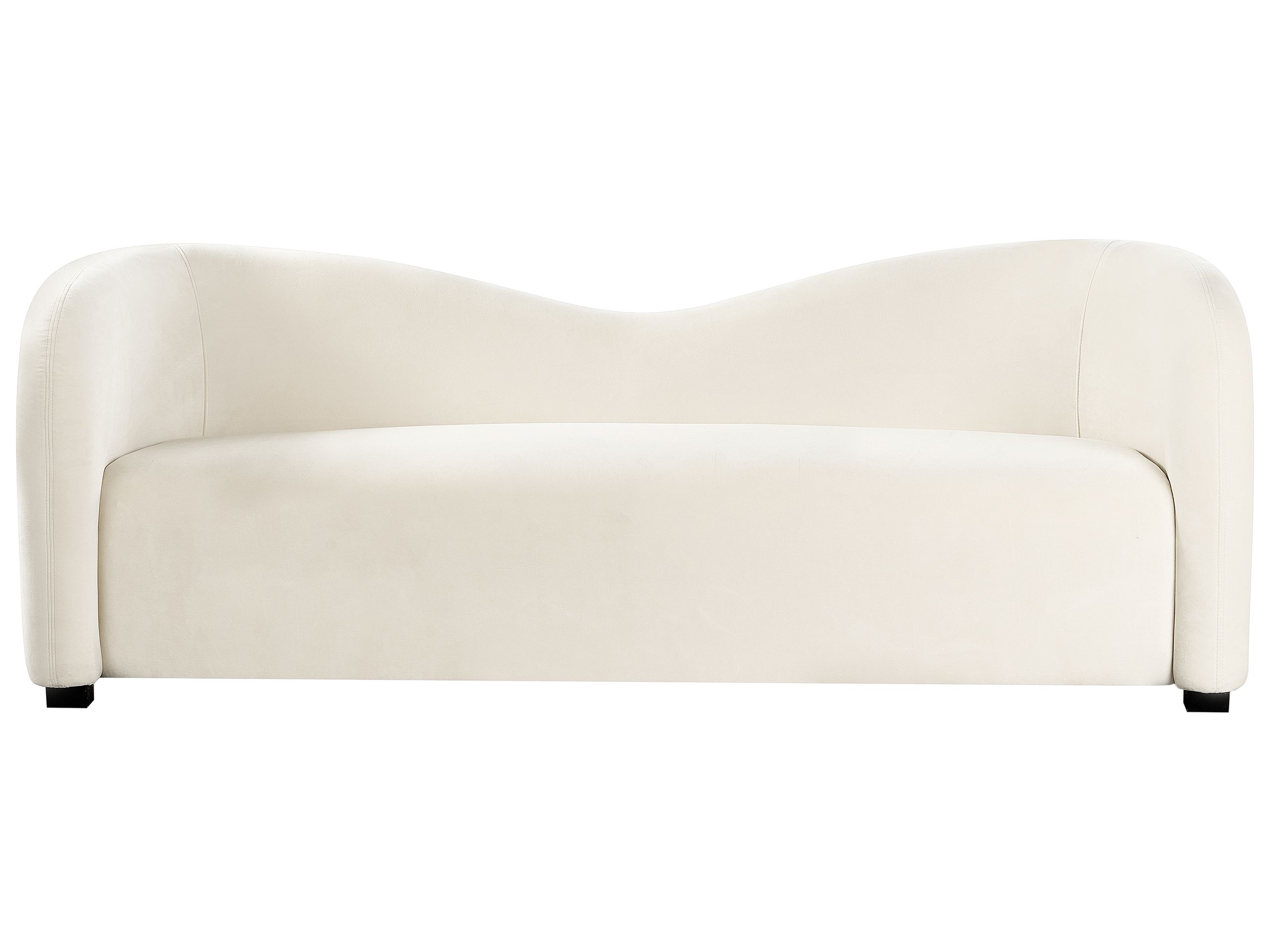 CLEYBOURNE Fabric 3 Seater Sofa - White