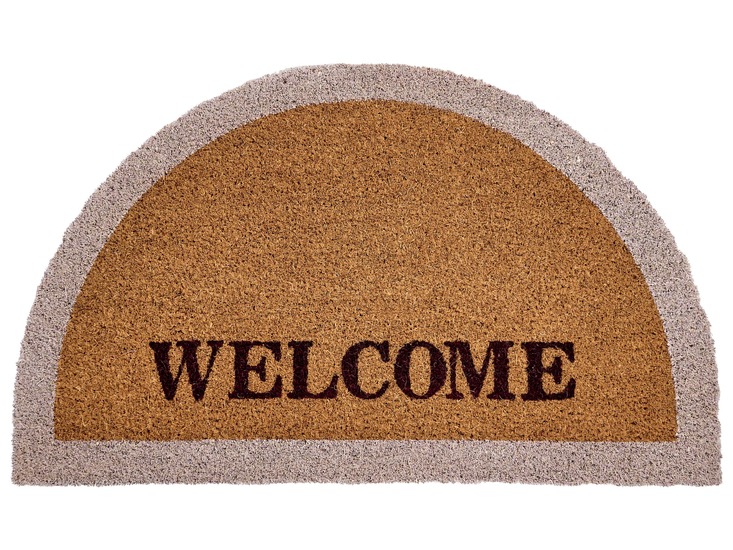PEMBERLEIGH Text Coir Doormat - Natural