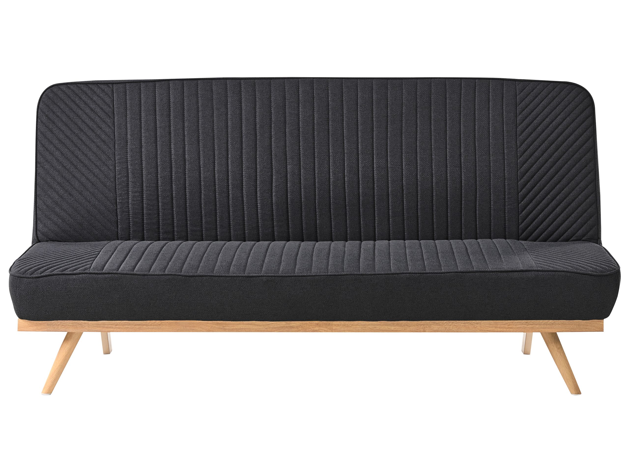 COLMEREWELL Fabric 2 Seater Sofa Bed - Black