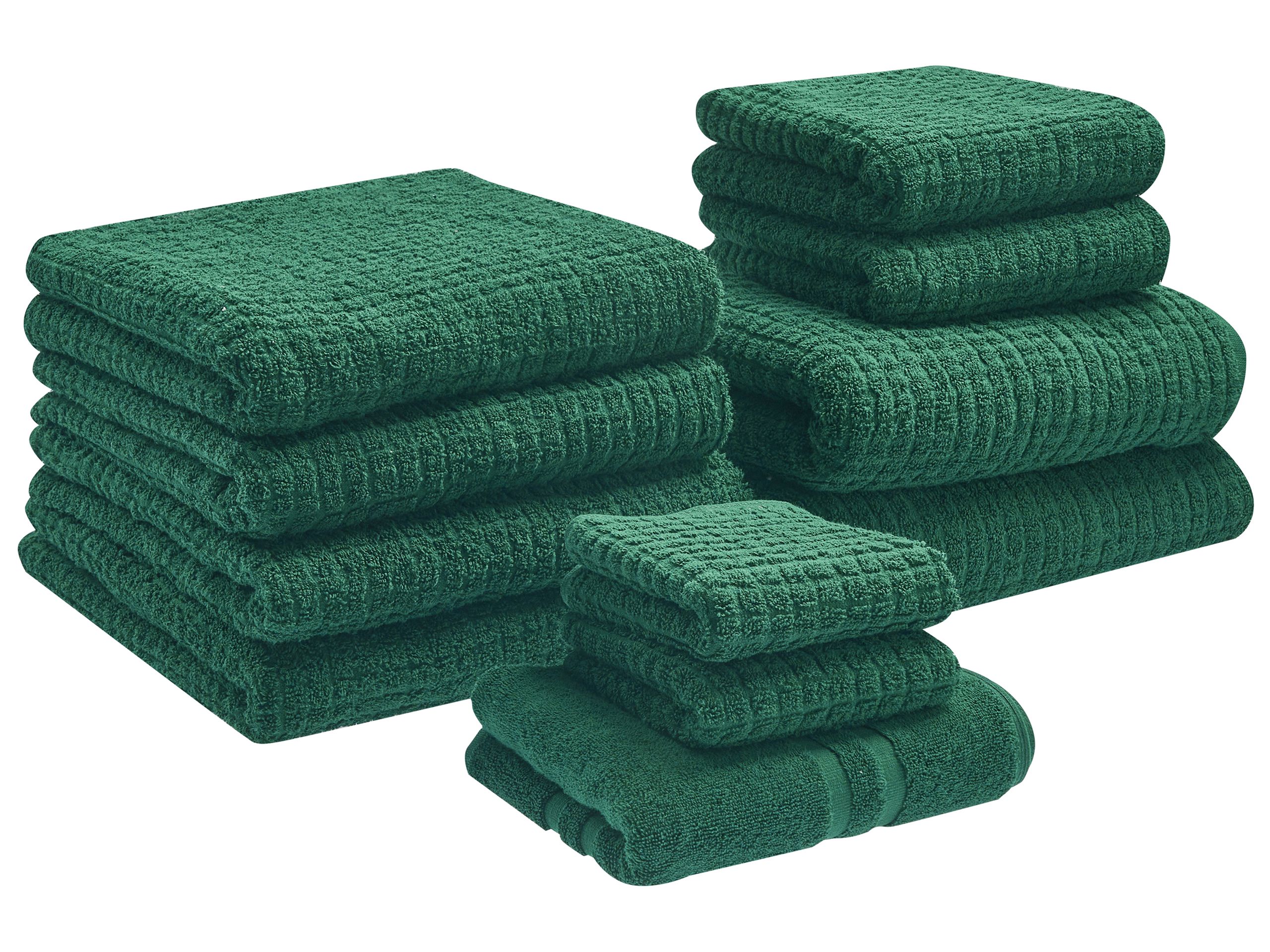ITAA Set of 11 Towels Cotton Green