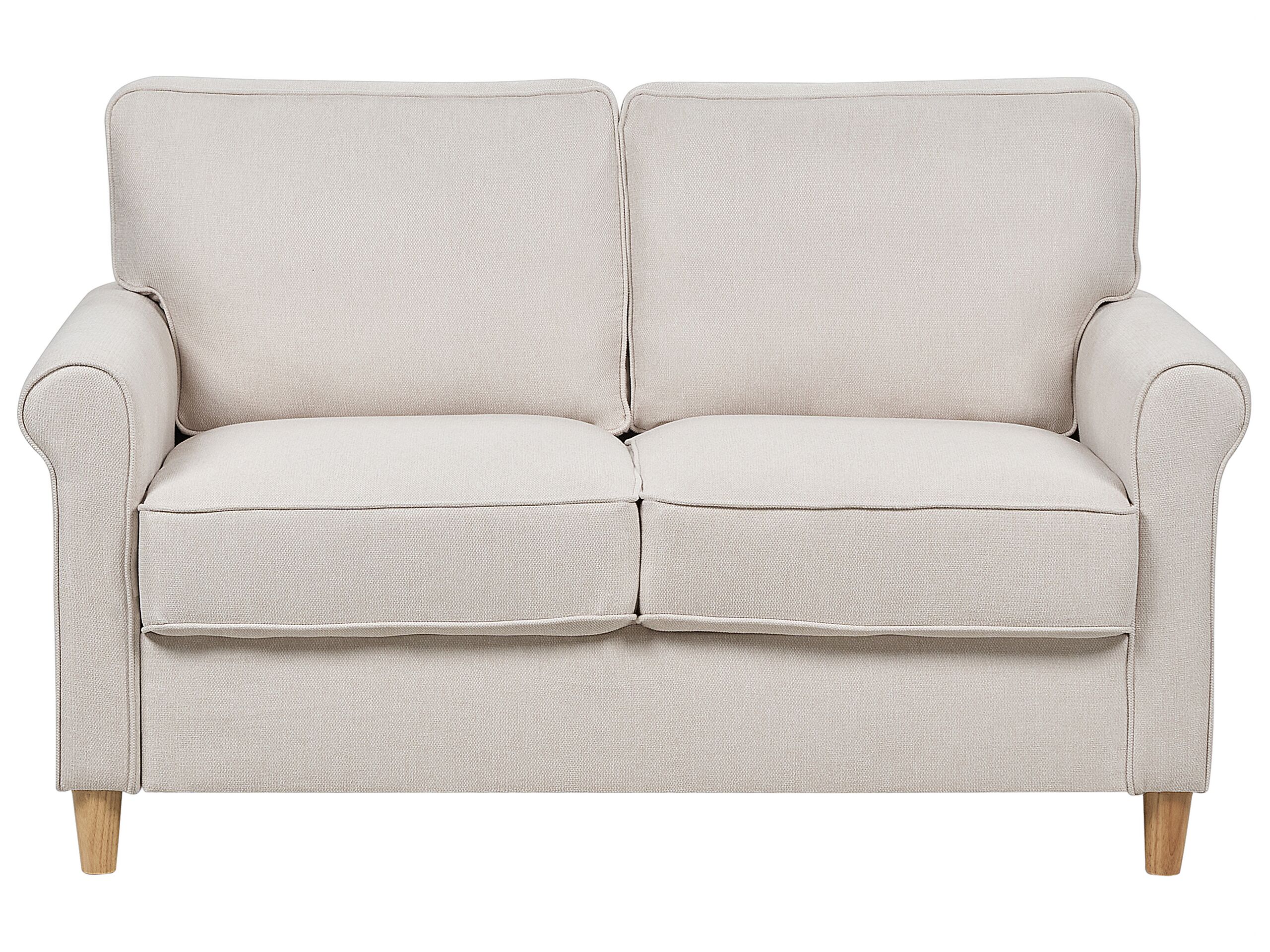 BERVELLE Fabric 2 Seater Sofa - Beige