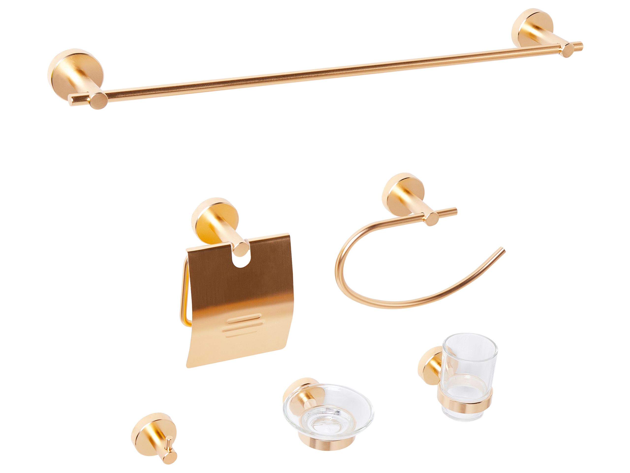 WINTHORPE 6-Piece Bathroom Hardware Set - Gold