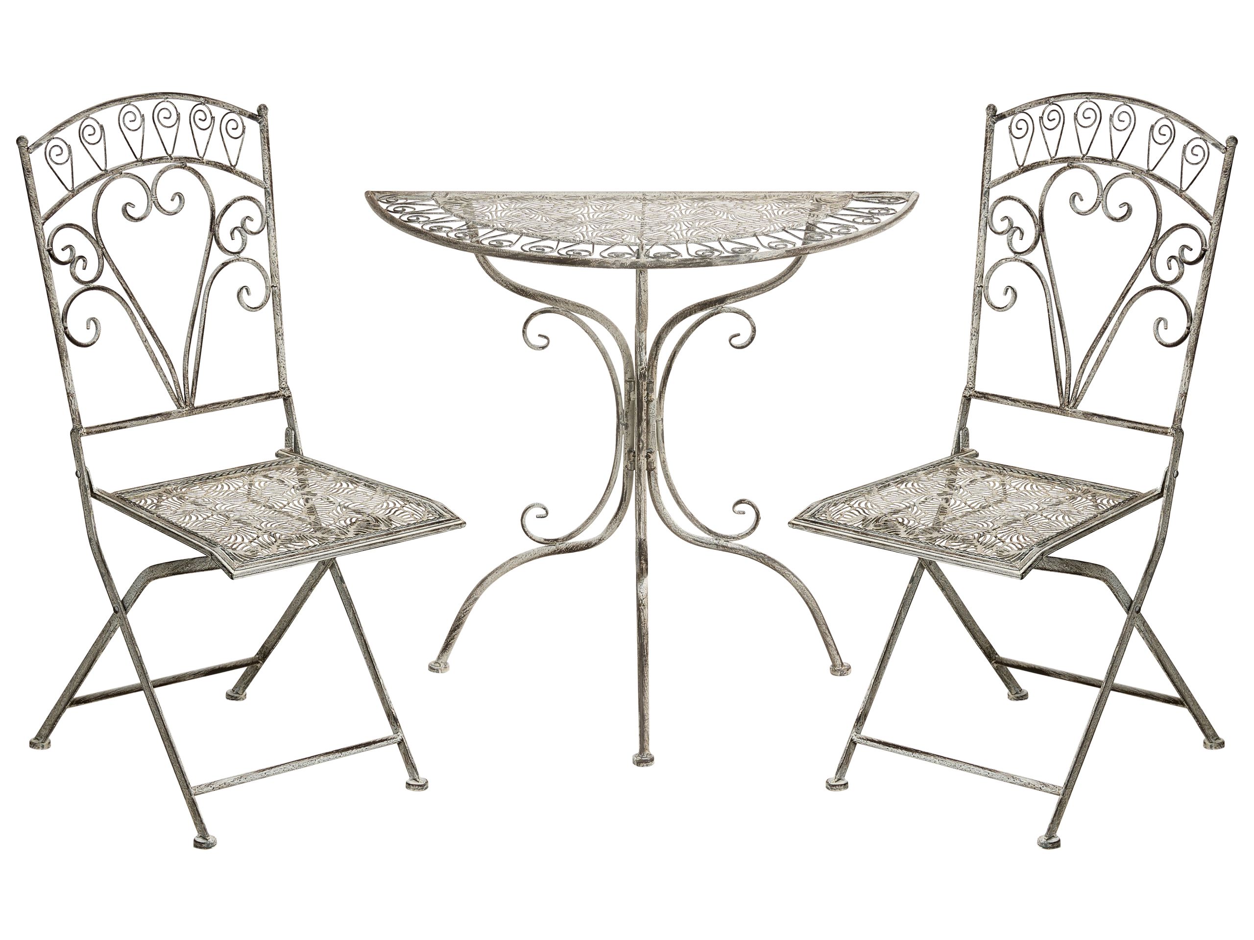 ESTONWELL Metal Garden Bistro Set - Grey