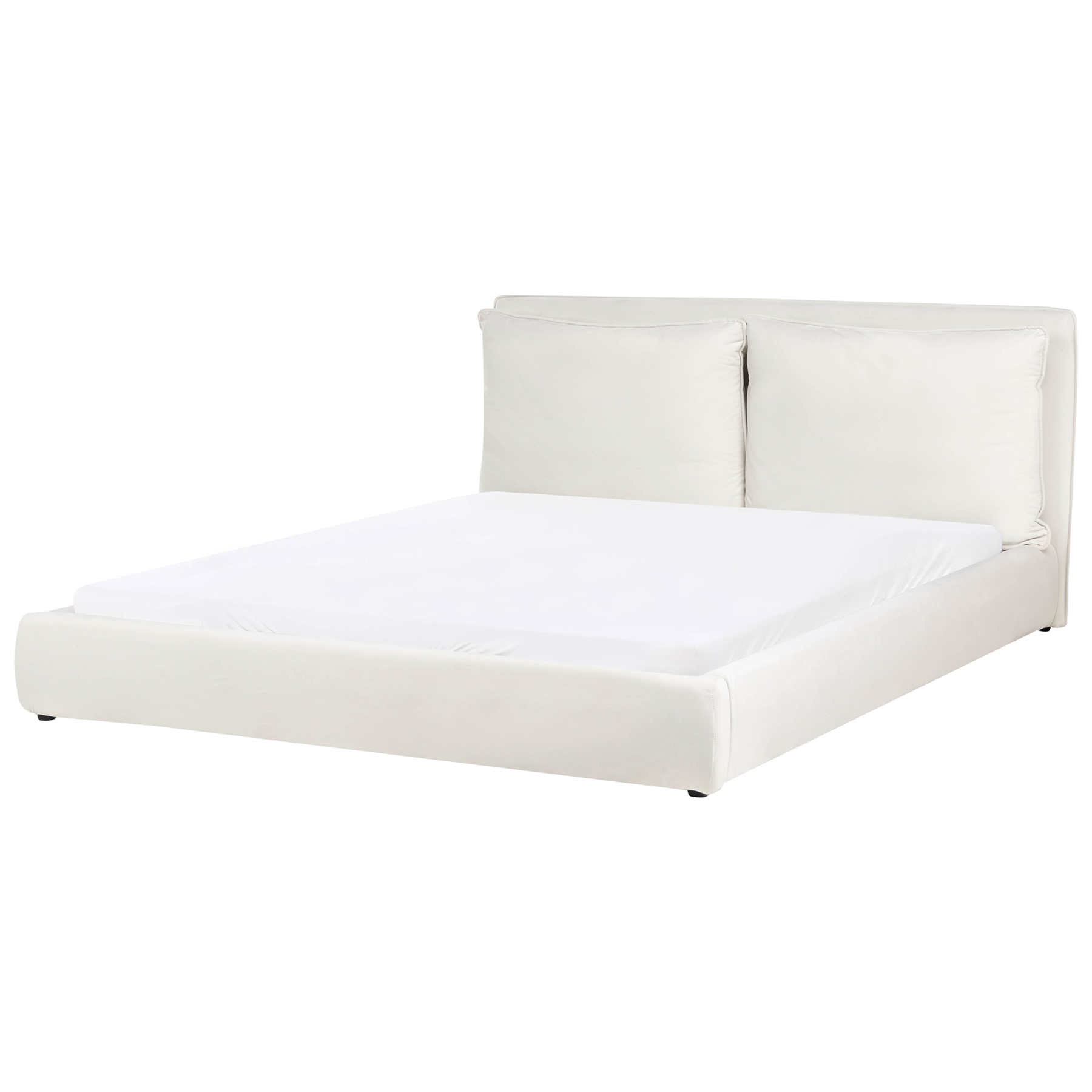 BAJONA Super Kingsize Velvet Waterbed - Off-White