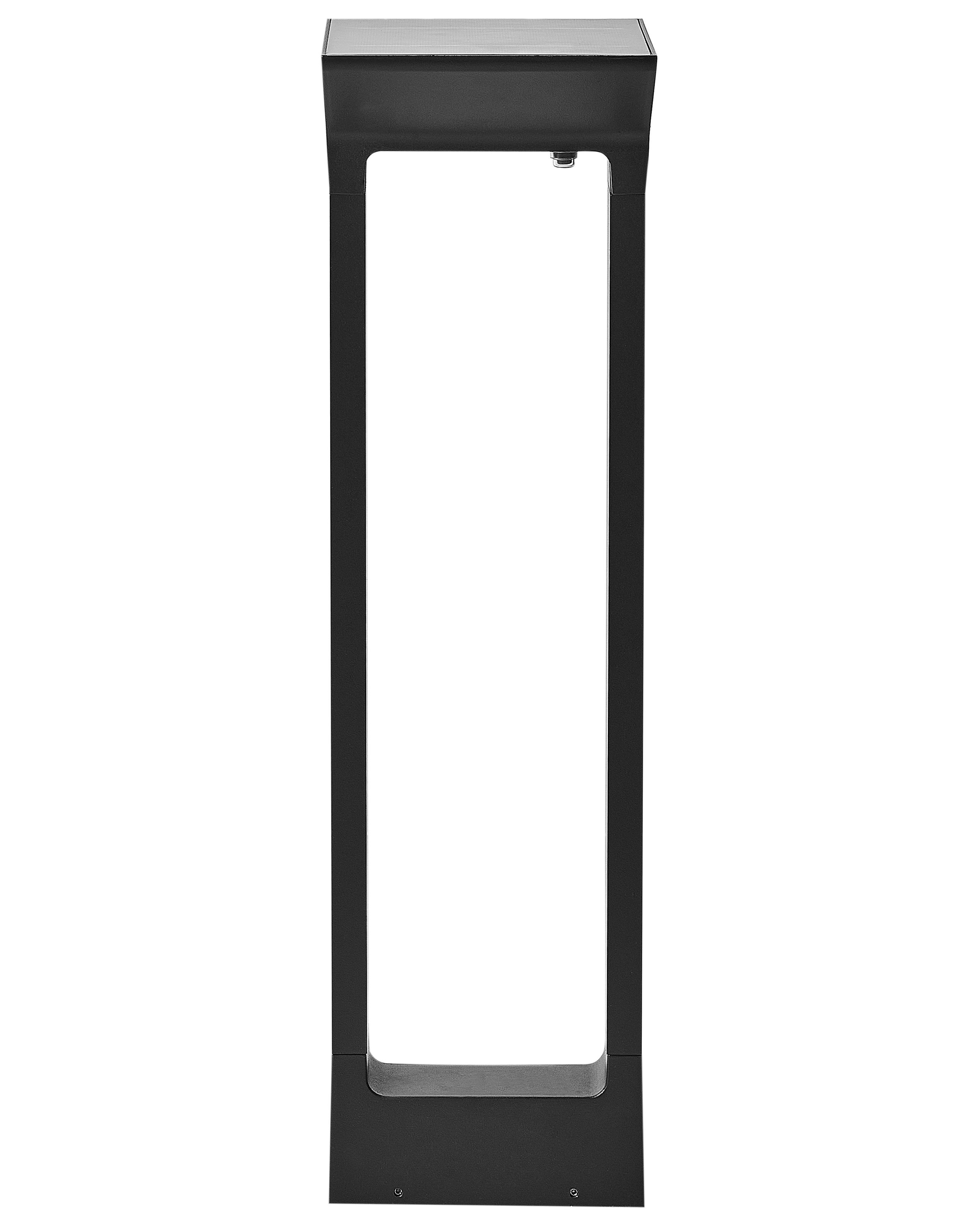 Solar Outdoor LED Bollard Lamp MALDEN Black
