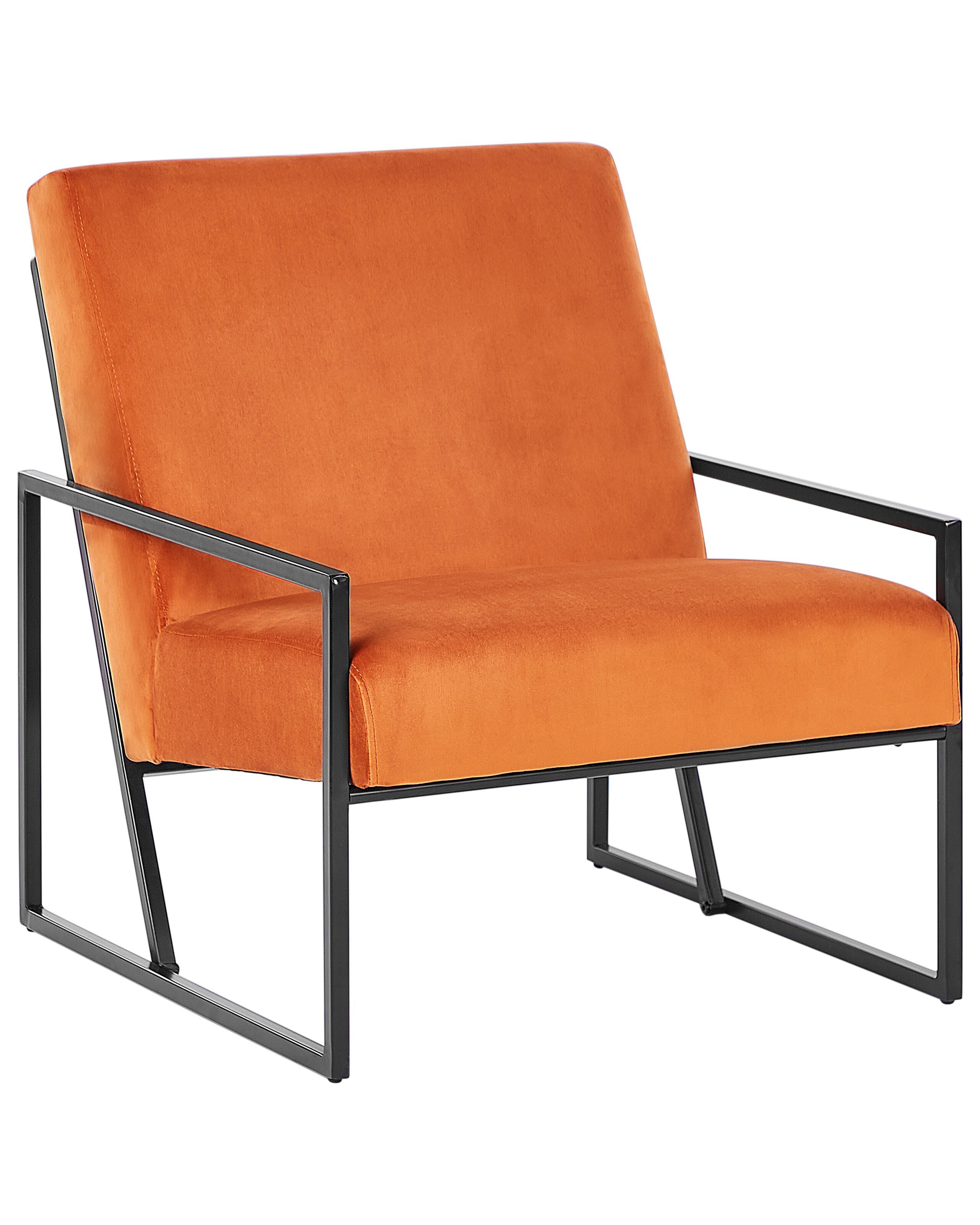 Armchair DELARY Velvet Orange