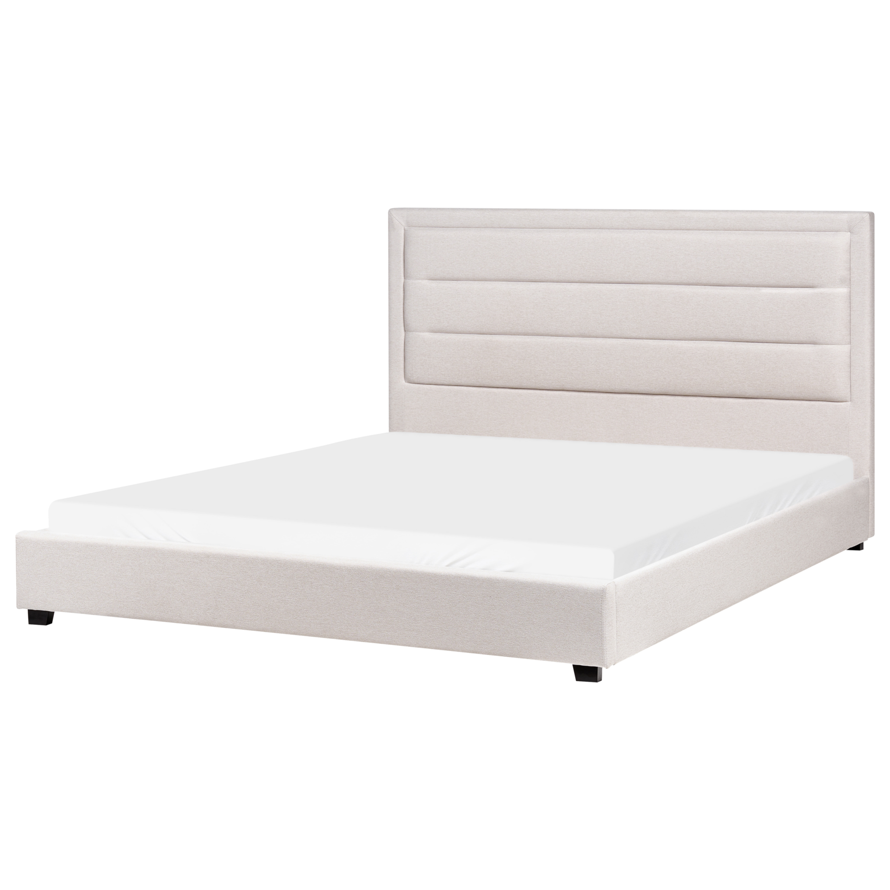 AURENNE Super Kingsize Fabric Waterbed - Light Beige