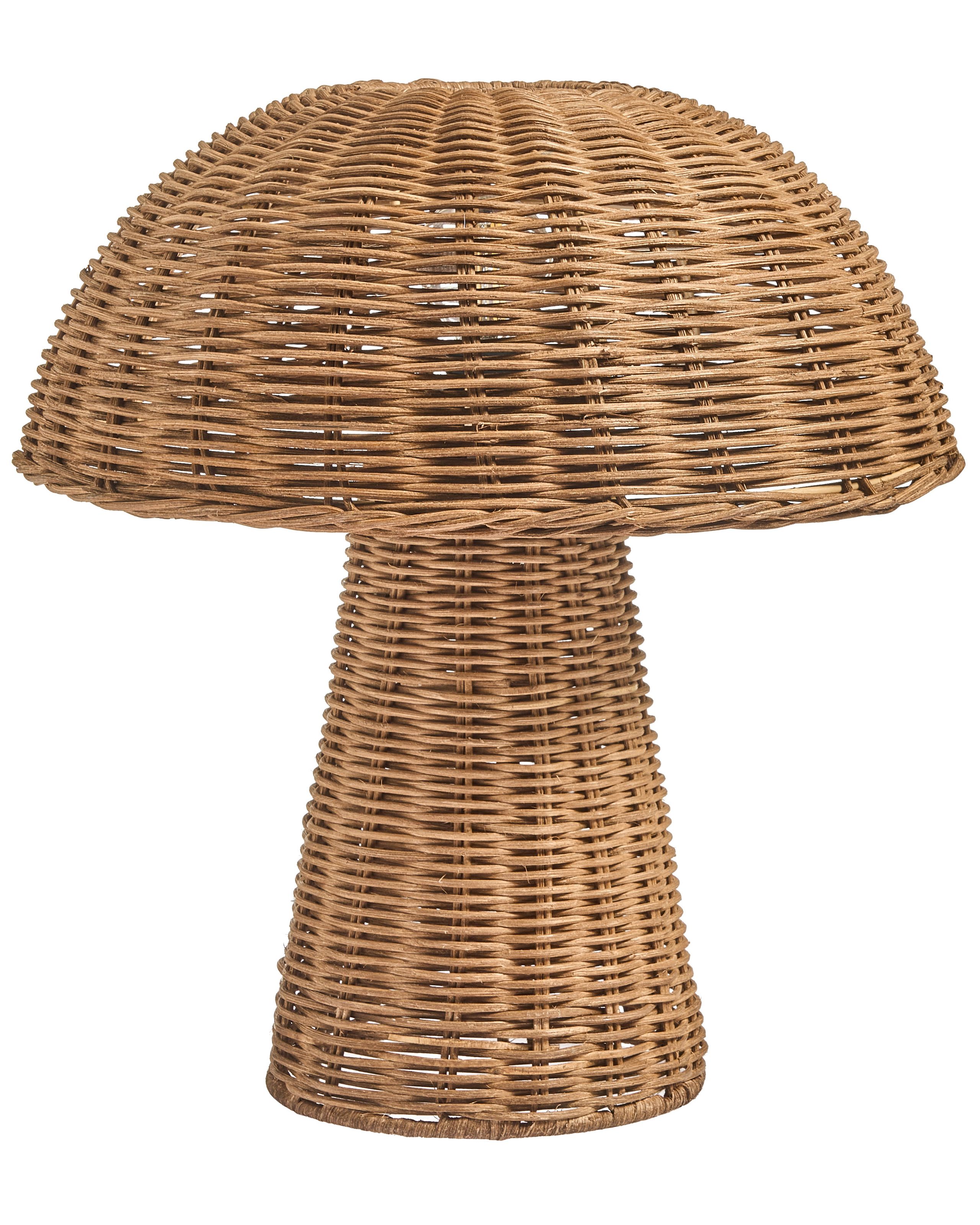 CHARNBROOK Table Lamp Mushroom Rattan - Natural
