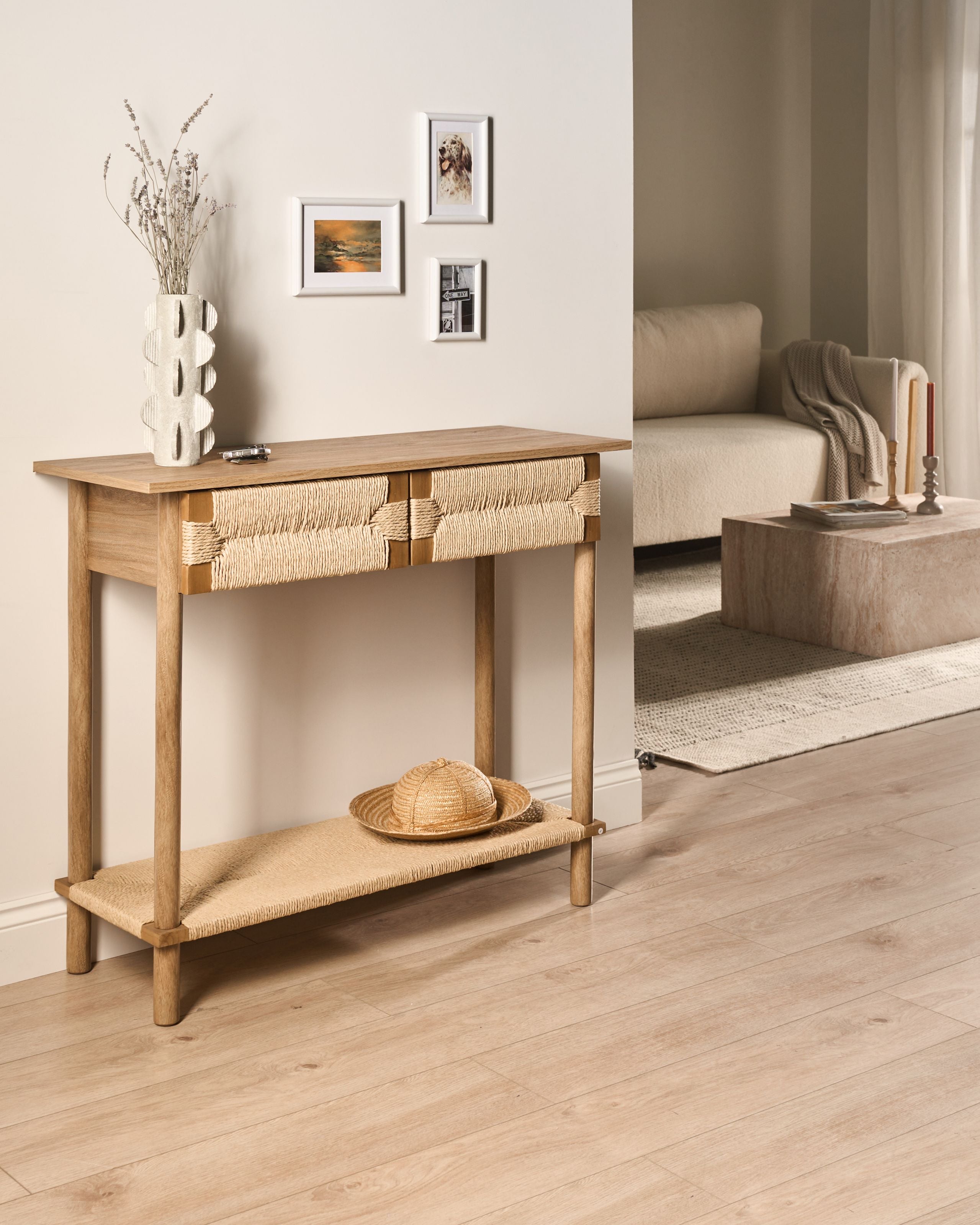 BOPAXO Console Table - Brown
